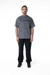 CAMISETA OVERSIZED HOMBRE RIFRAZIONE GRIS OSCURO CLEMONT