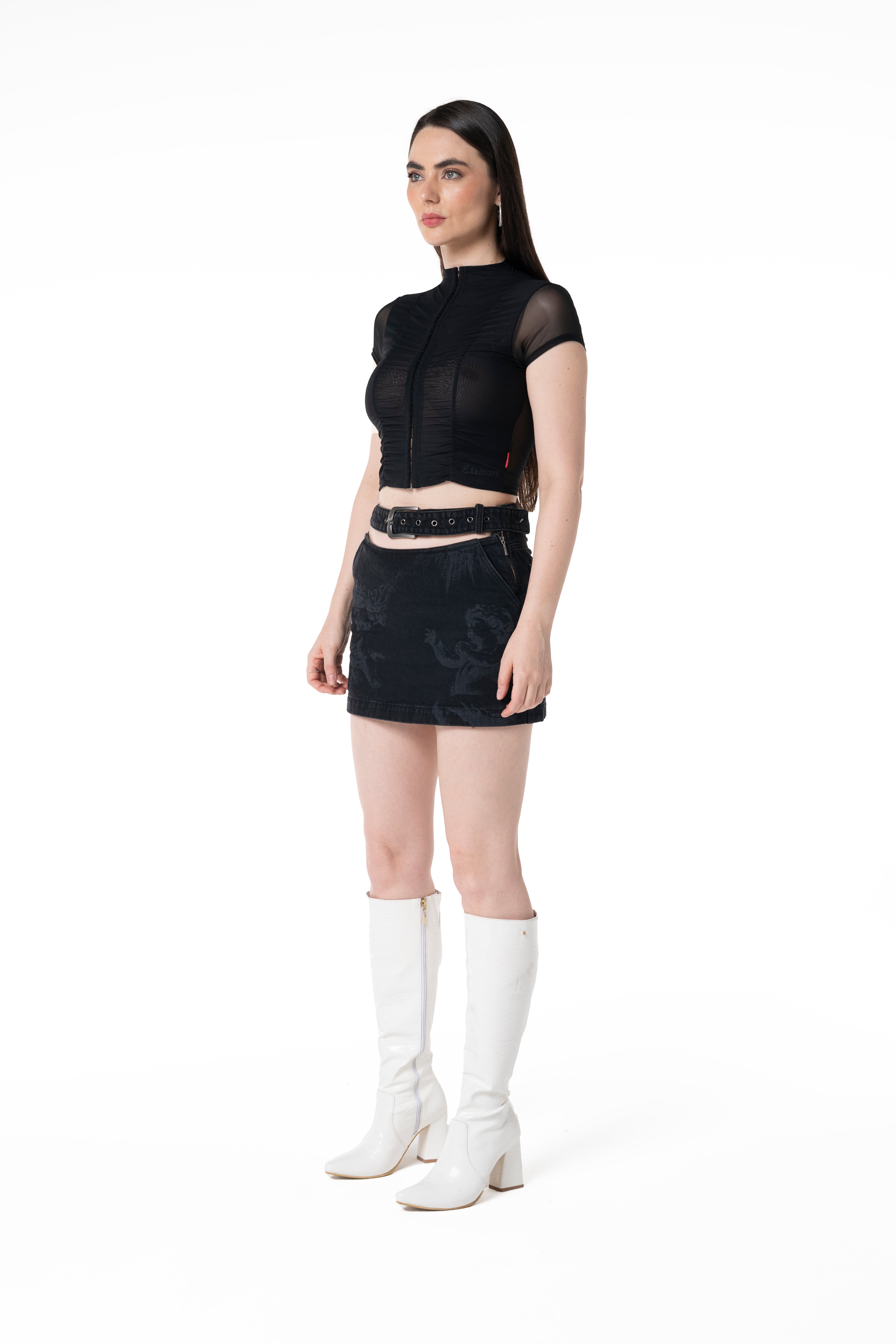 BLUSA MUJER CRESCERE NEGRA CLEMONT