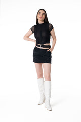 BLUSA MUJER CRESCERE NEGRA CLEMONT