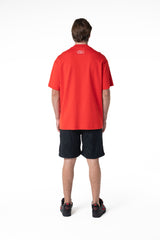 CAMISETA OVERSIZED HOMBRE CHERUBINO ROJO CLEMONT