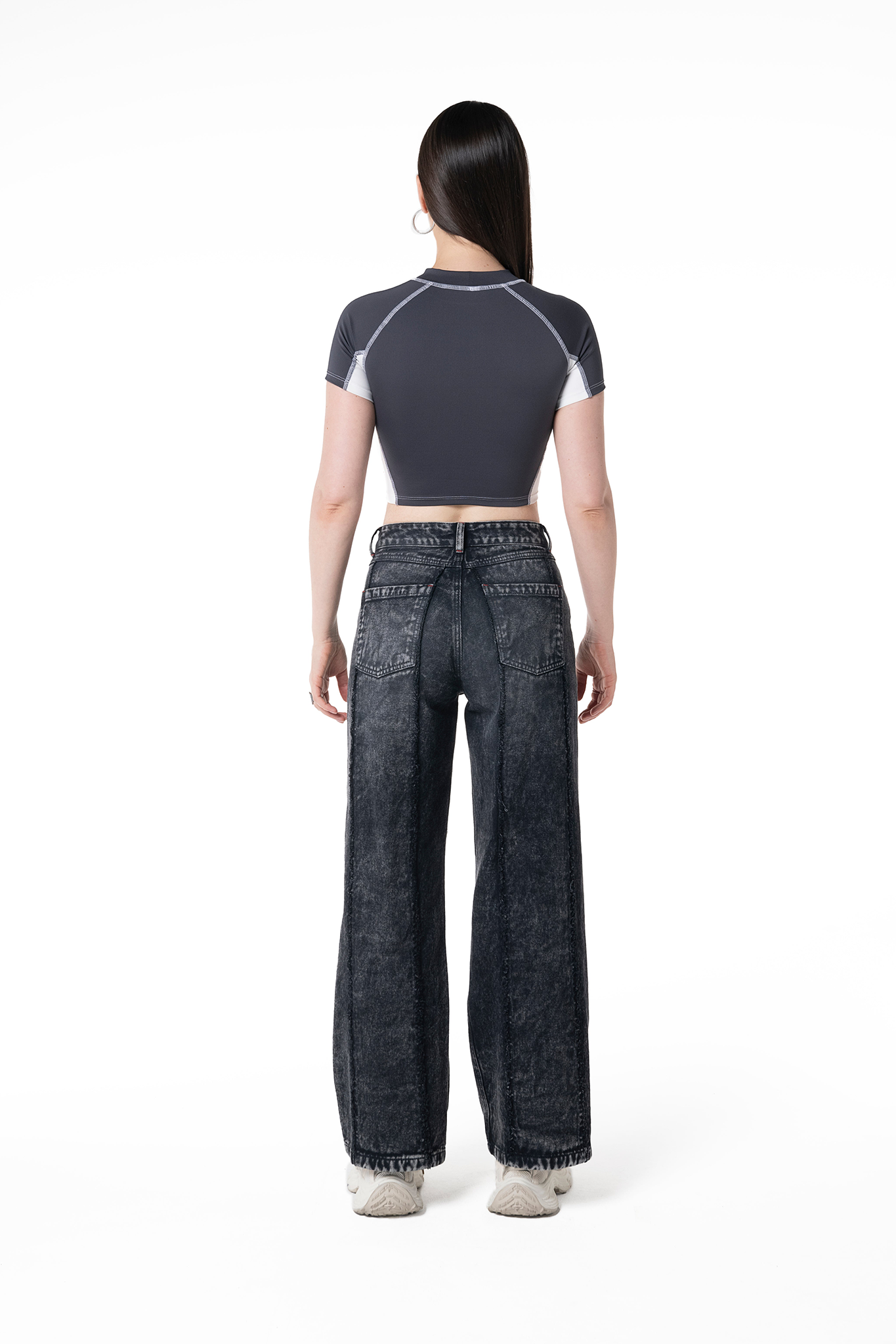 TOPS CORTOS MUJER RUGIADA GRIS CLEMONT