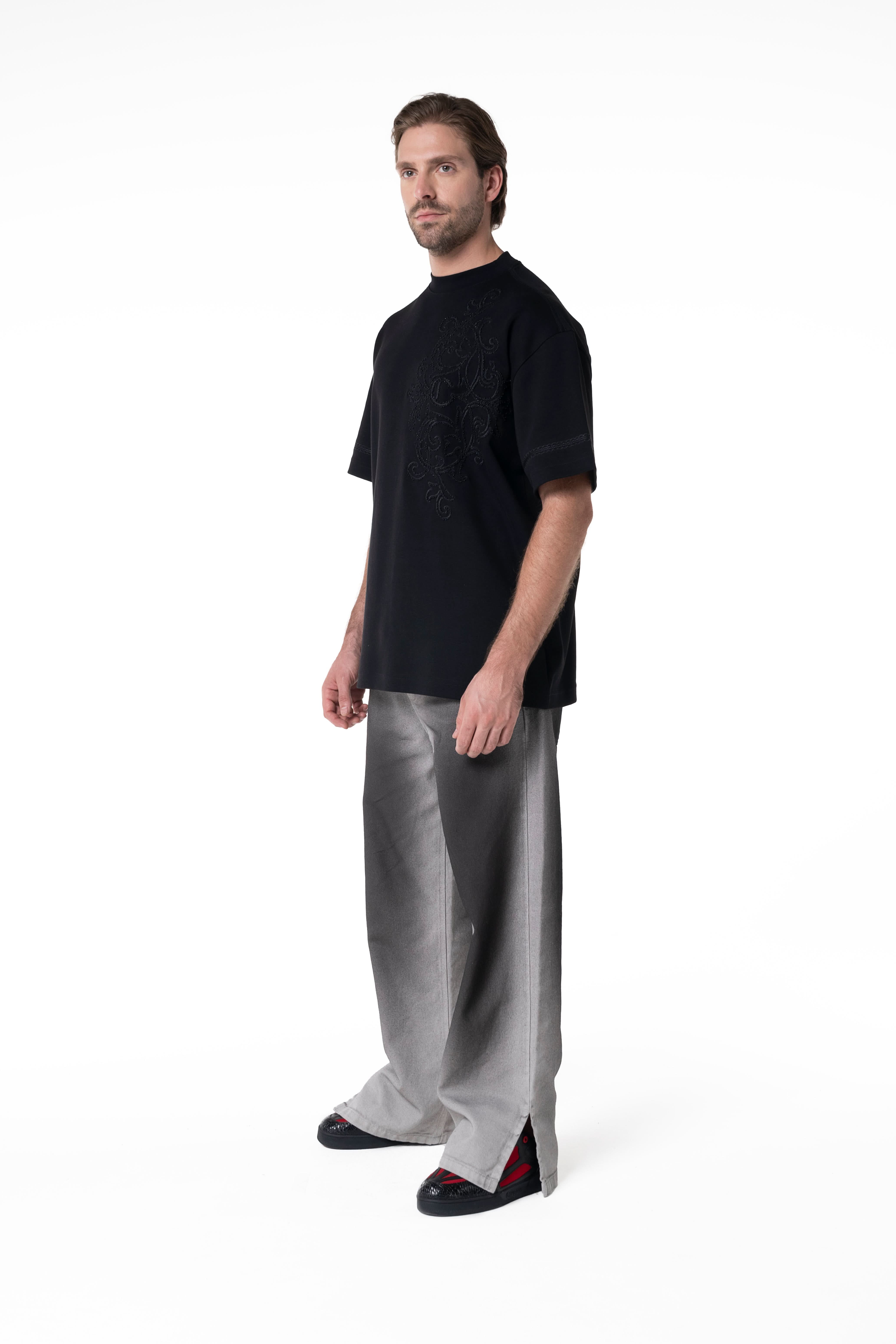 CAMISETA OVERSIZED HOMBRE GIUNCO NEGRO CLEMONT
