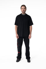 CAMISETA OVERSIZED HOMBRE CHERUBINO NEGRO CLEMONT
