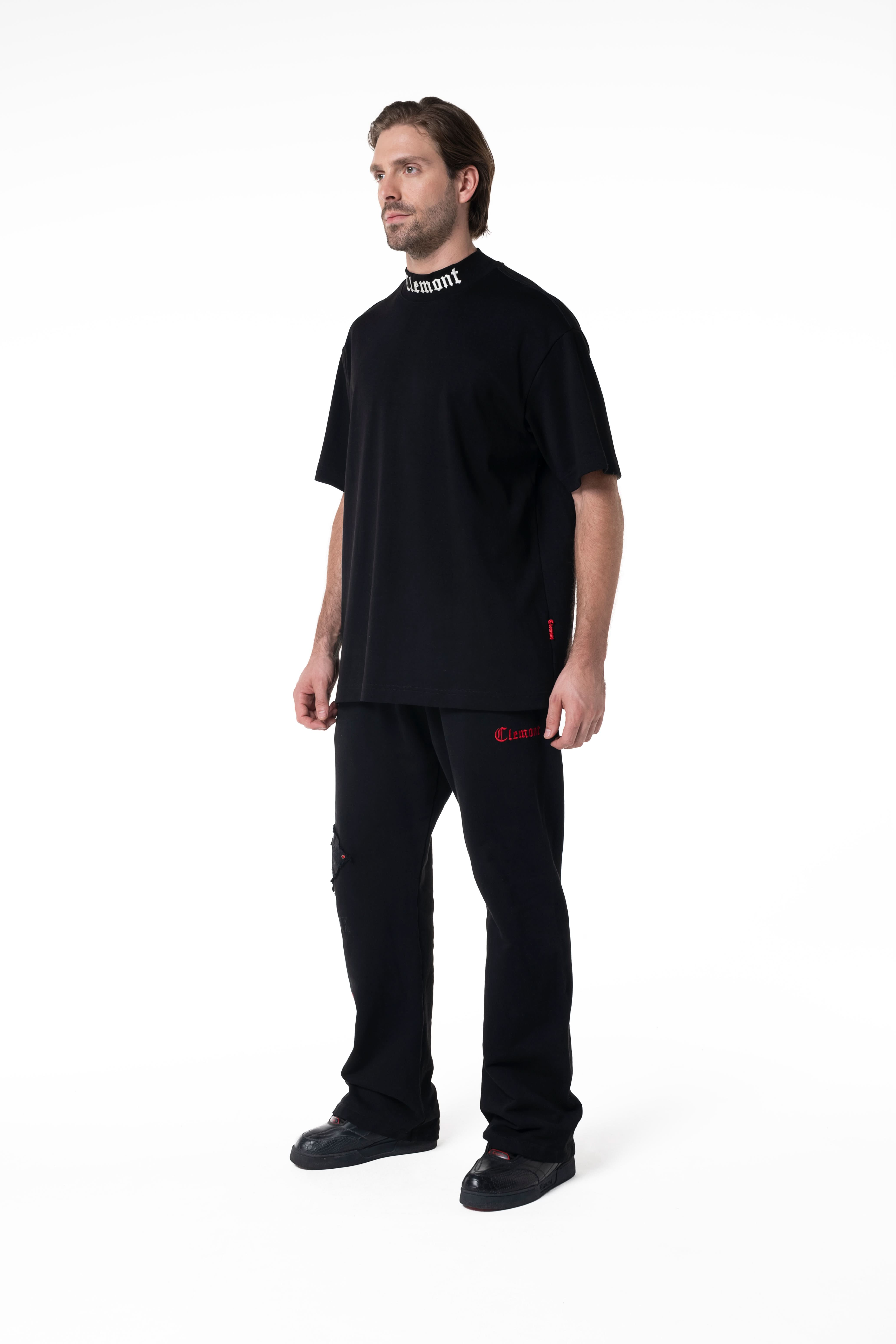 CAMISETA OVERSIZED HOMBRE CHERUBINO NEGRO CLEMONT