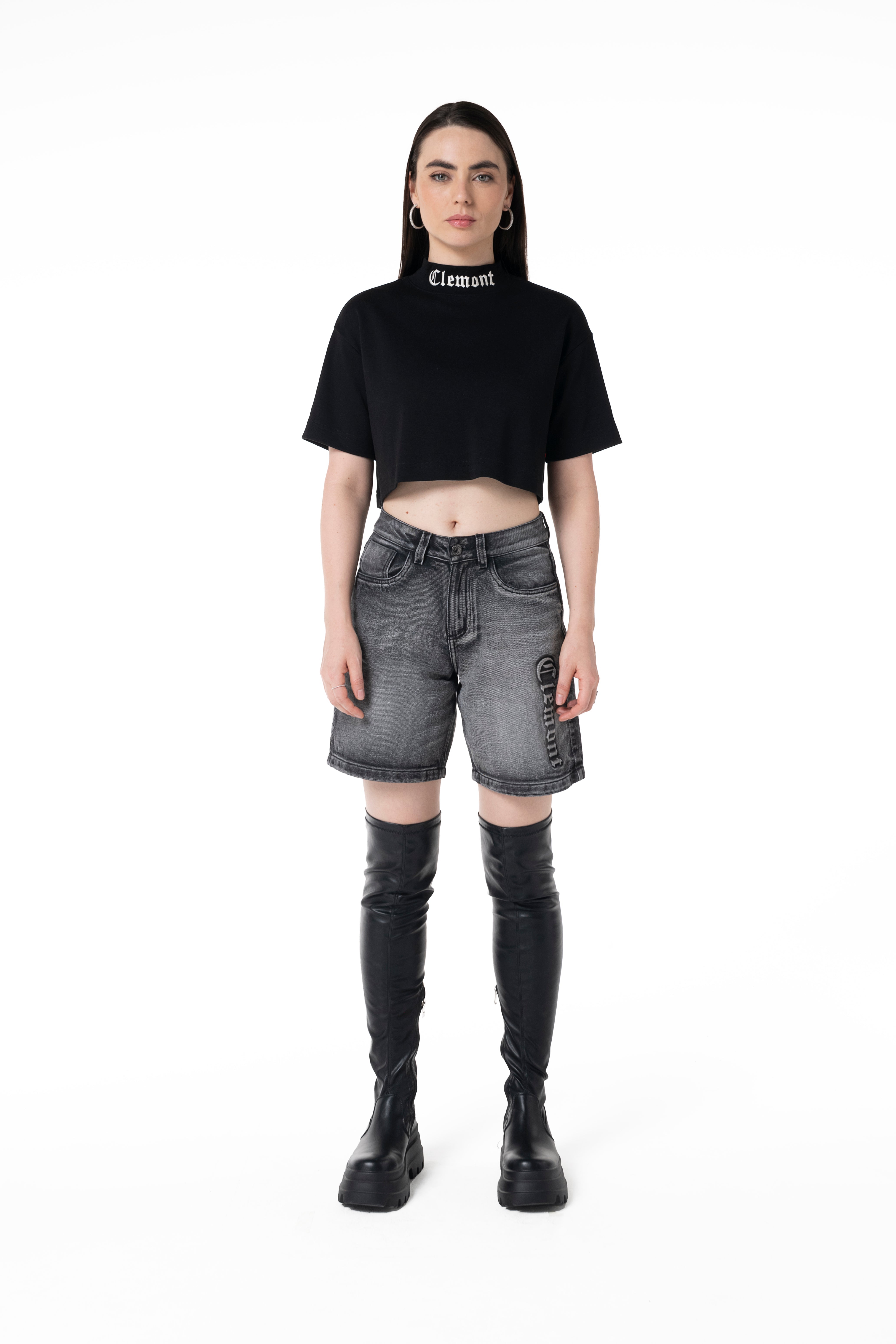 TOPS CORTOS MUJER SERAFINA NEGRO CLEMONT