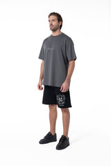 CAMISETA OVERSIZED HOMBRE LUSINGA GRIS OSCURO CLEMONT