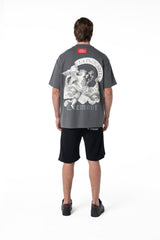 CAMISETA OVERSIZED HOMBRE LUSINGA GRIS OSCURO CLEMONT