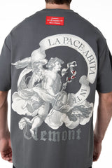 CAMISETA OVERSIZED HOMBRE LUSINGA GRIS OSCURO CLEMONT