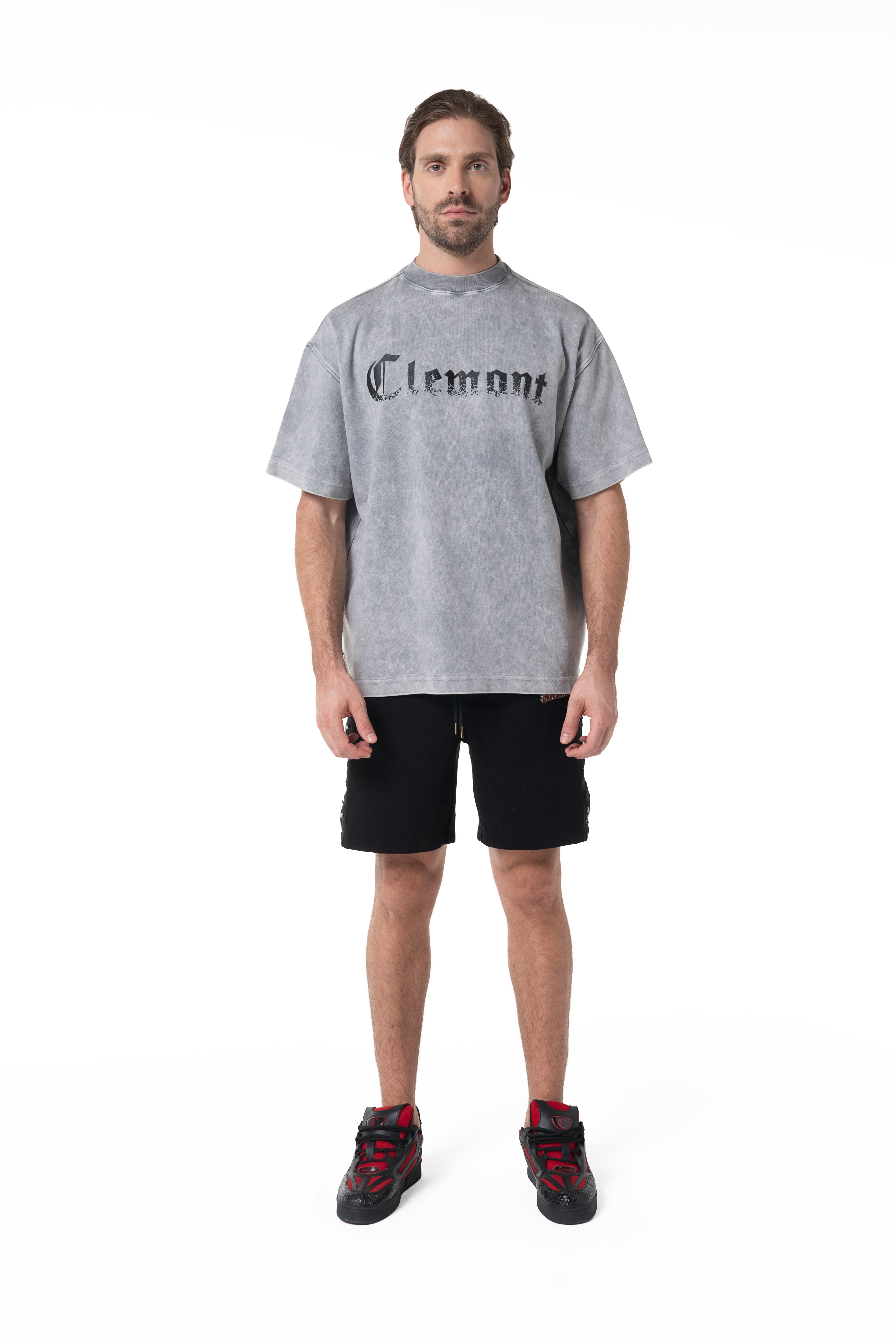 CAMISETA OVERSIZED HOMBRE RIFRAZIONE GRIS CLEMONT