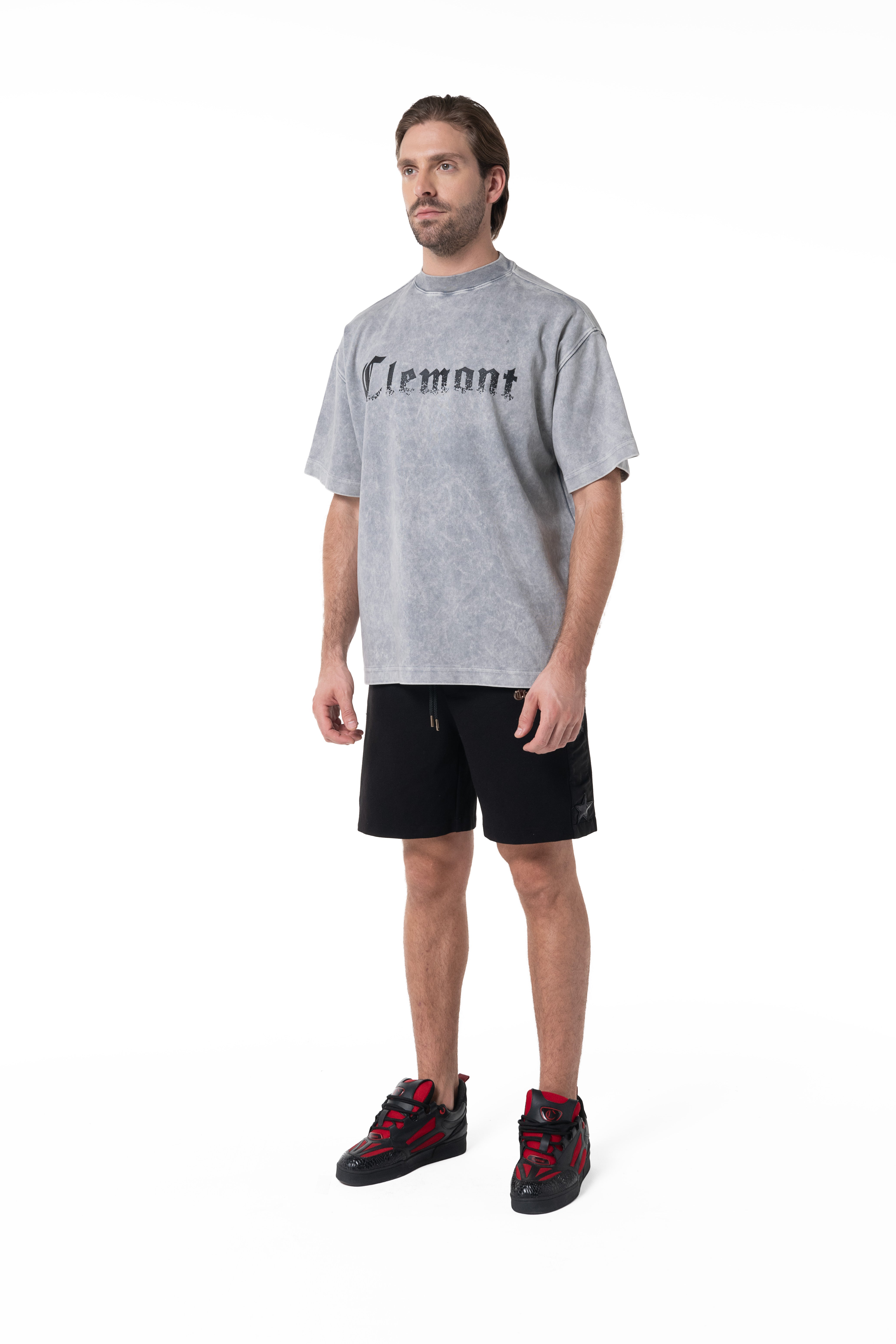 CAMISETA OVERSIZED HOMBRE RIFRAZIONE GRIS CLEMONT