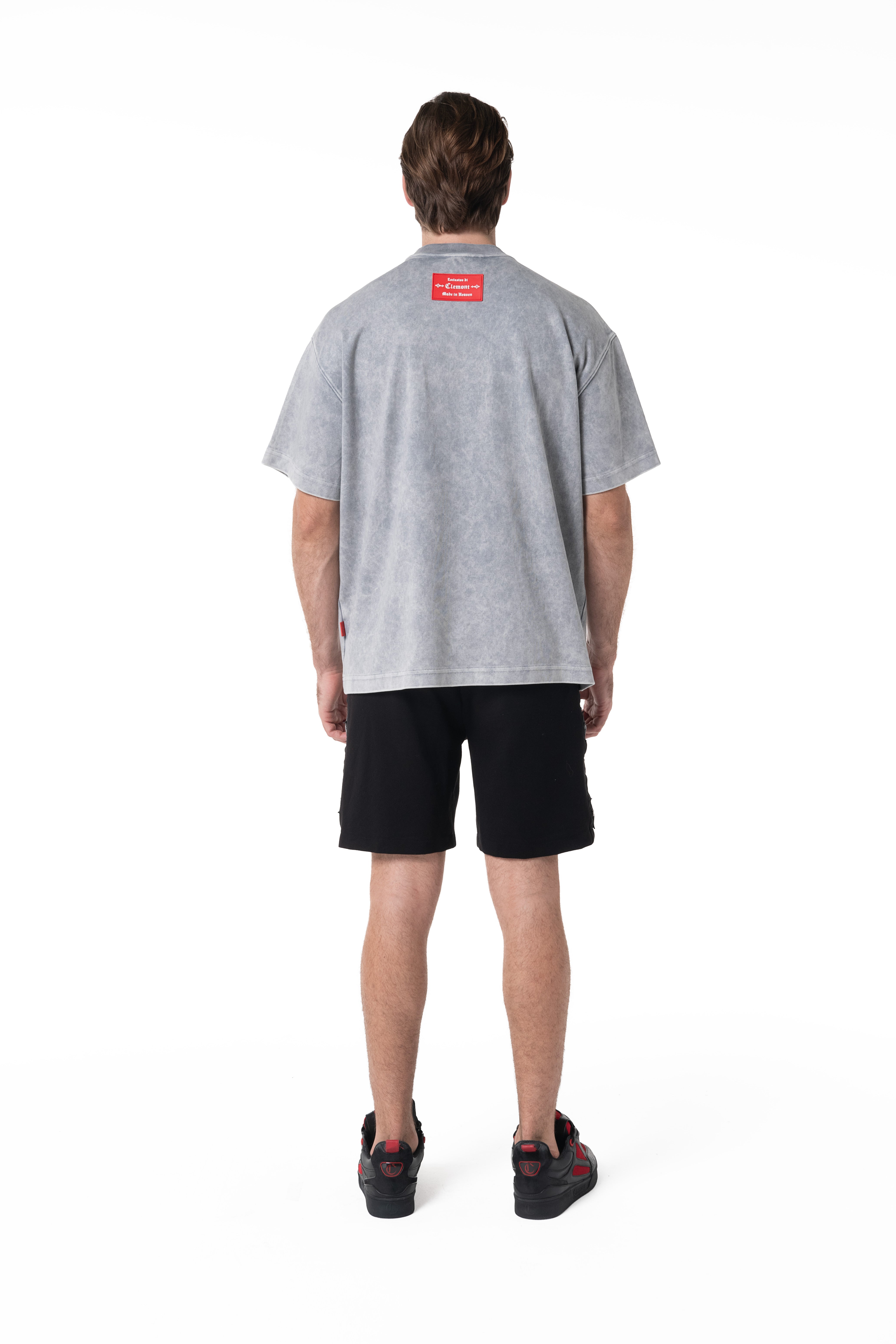 CAMISETA OVERSIZED HOMBRE RIFRAZIONE GRIS CLEMONT