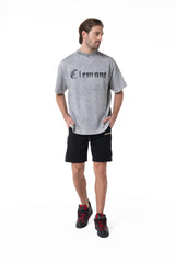 CAMISETA OVERSIZED HOMBRE RIFRAZIONE GRIS CLEMONT