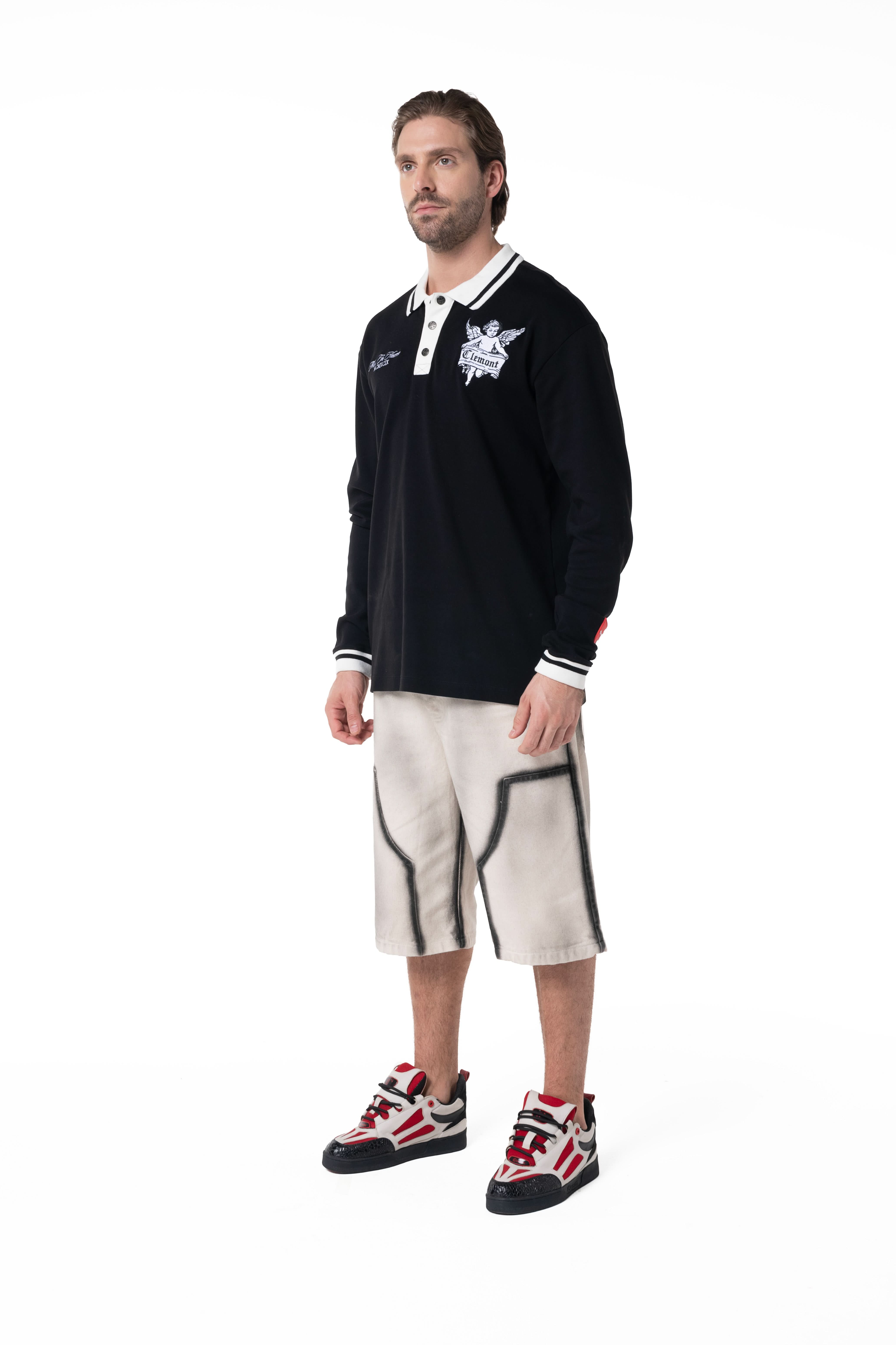 POLO HOMBRE ABISSALE NEGRO CLEMONT