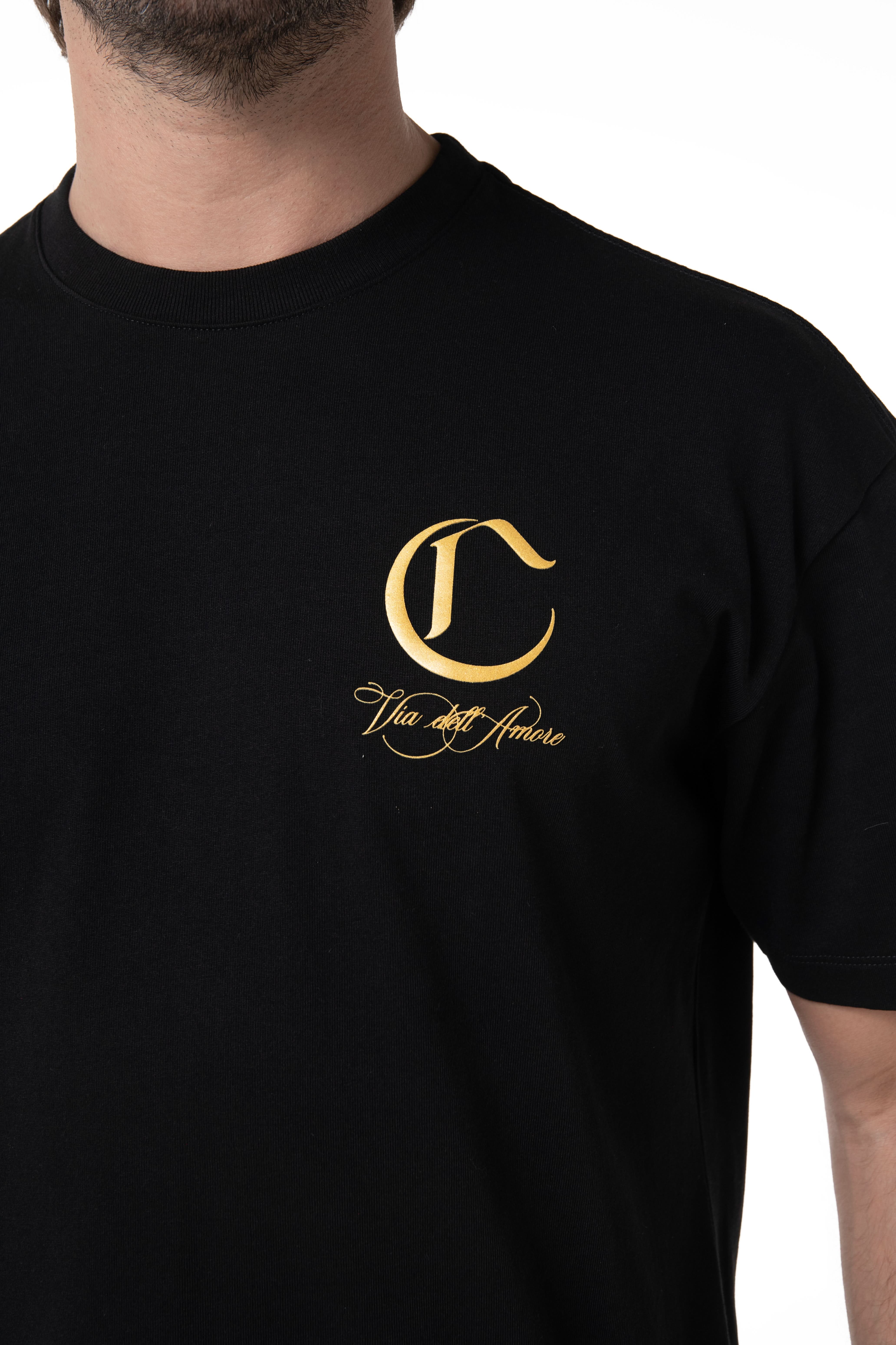 CAMISETA HOMBRE ADERIRE NEGRO CLEMONT
