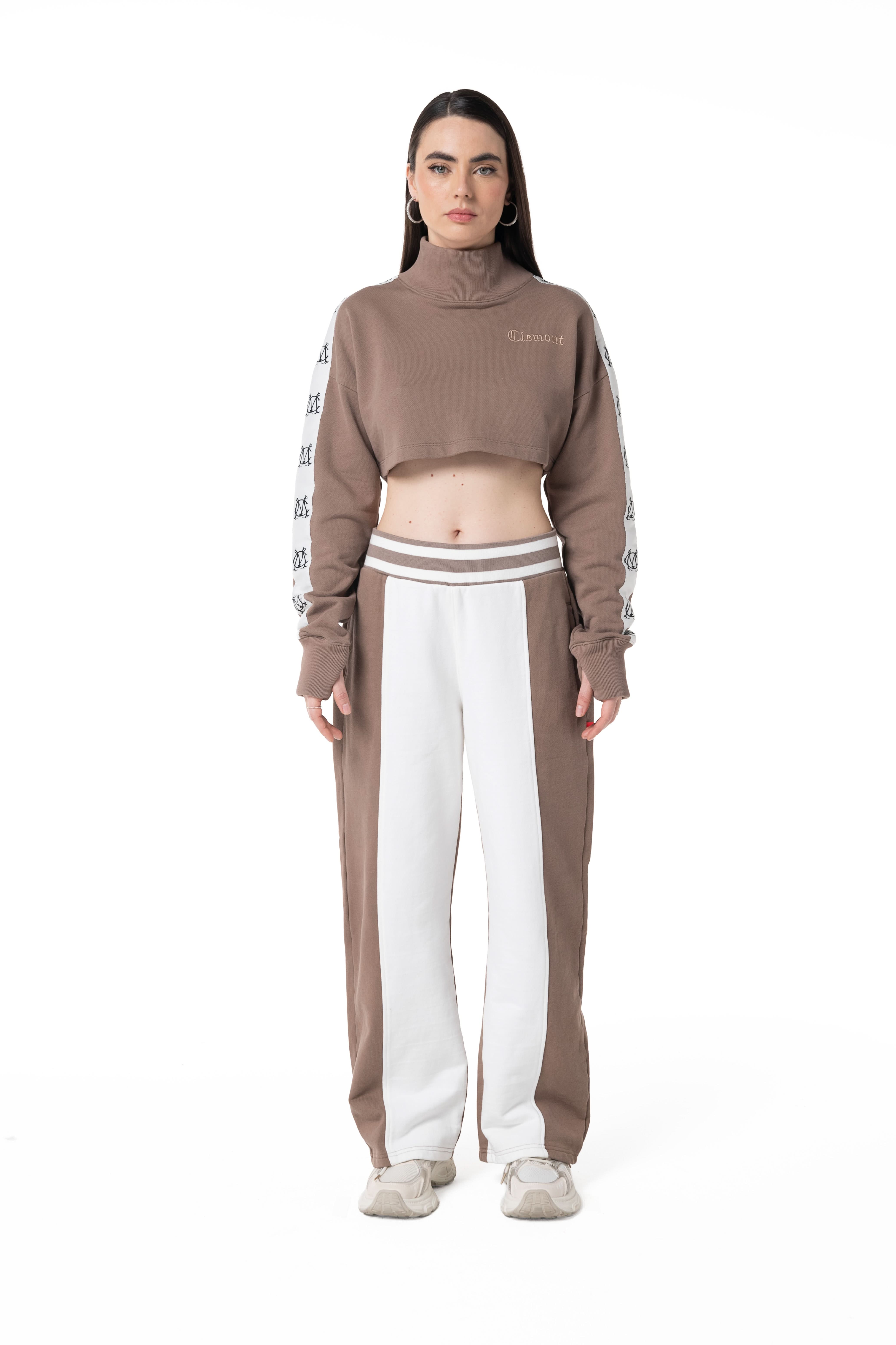 HOODIE MUJER PIOMBO TAUPE CLEMONT