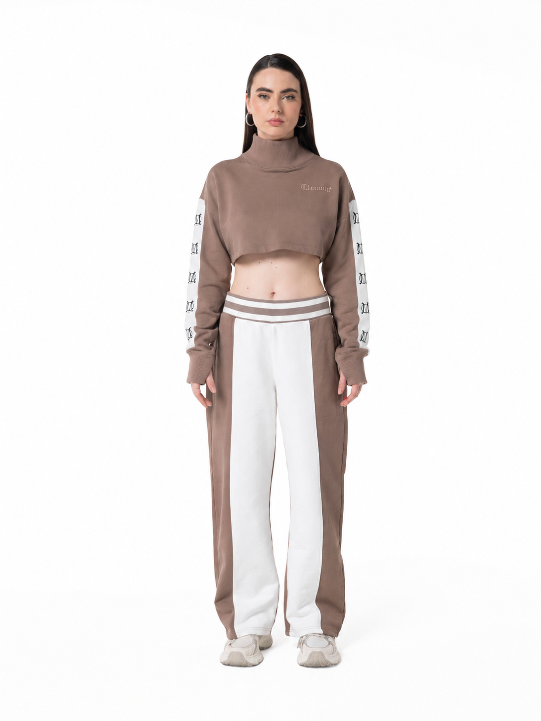 HOODIE MUJER PIOMBO TAUPE CLEMONT