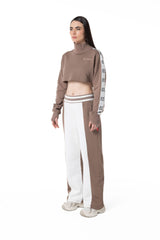 HOODIE MUJER PIOMBO TAUPE CLEMONT
