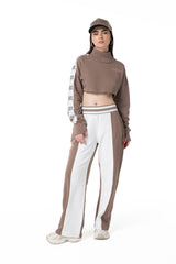 HOODIE MUJER PIOMBO TAUPE CLEMONT