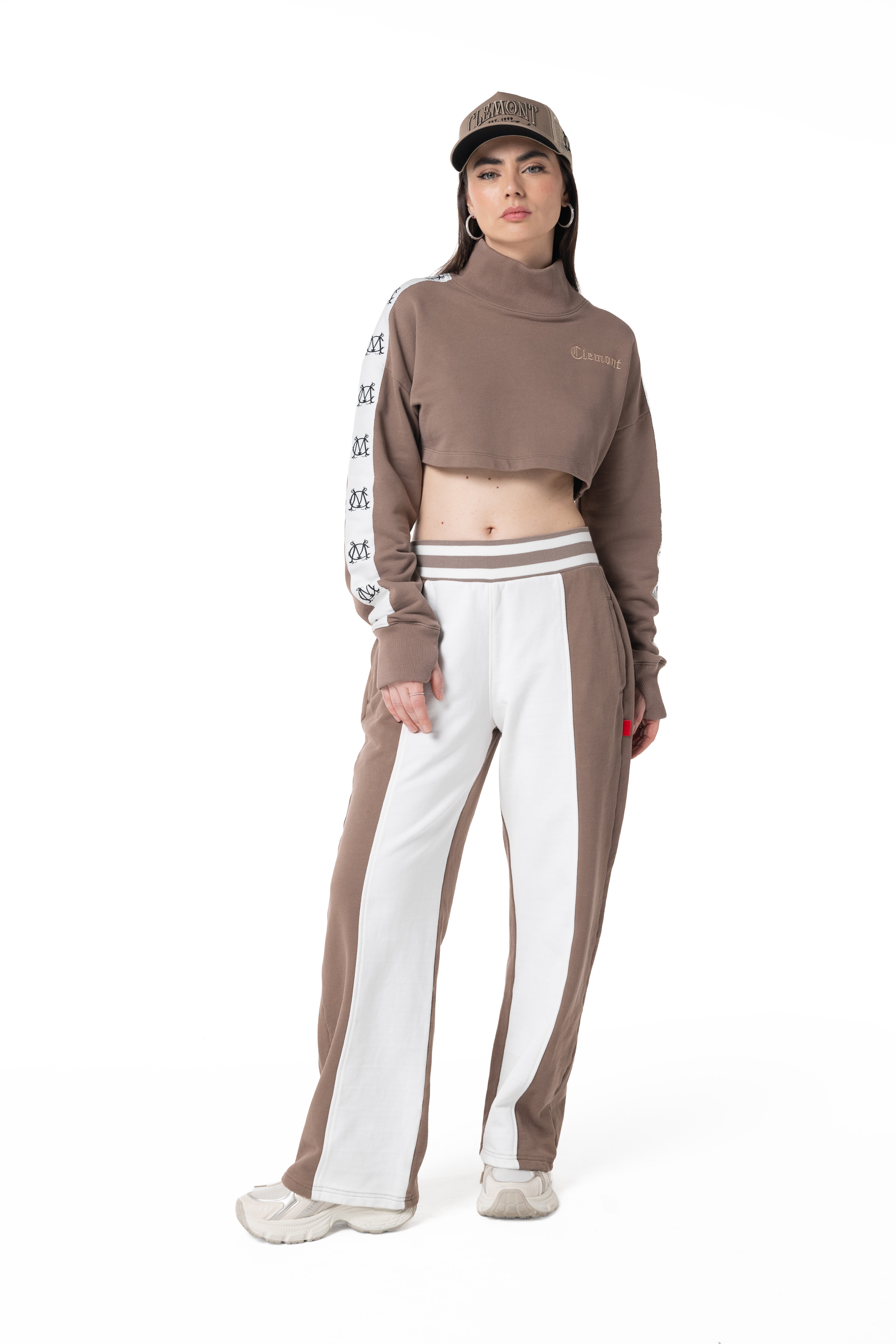 HOODIE MUJER PIOMBO TAUPE CLEMONT