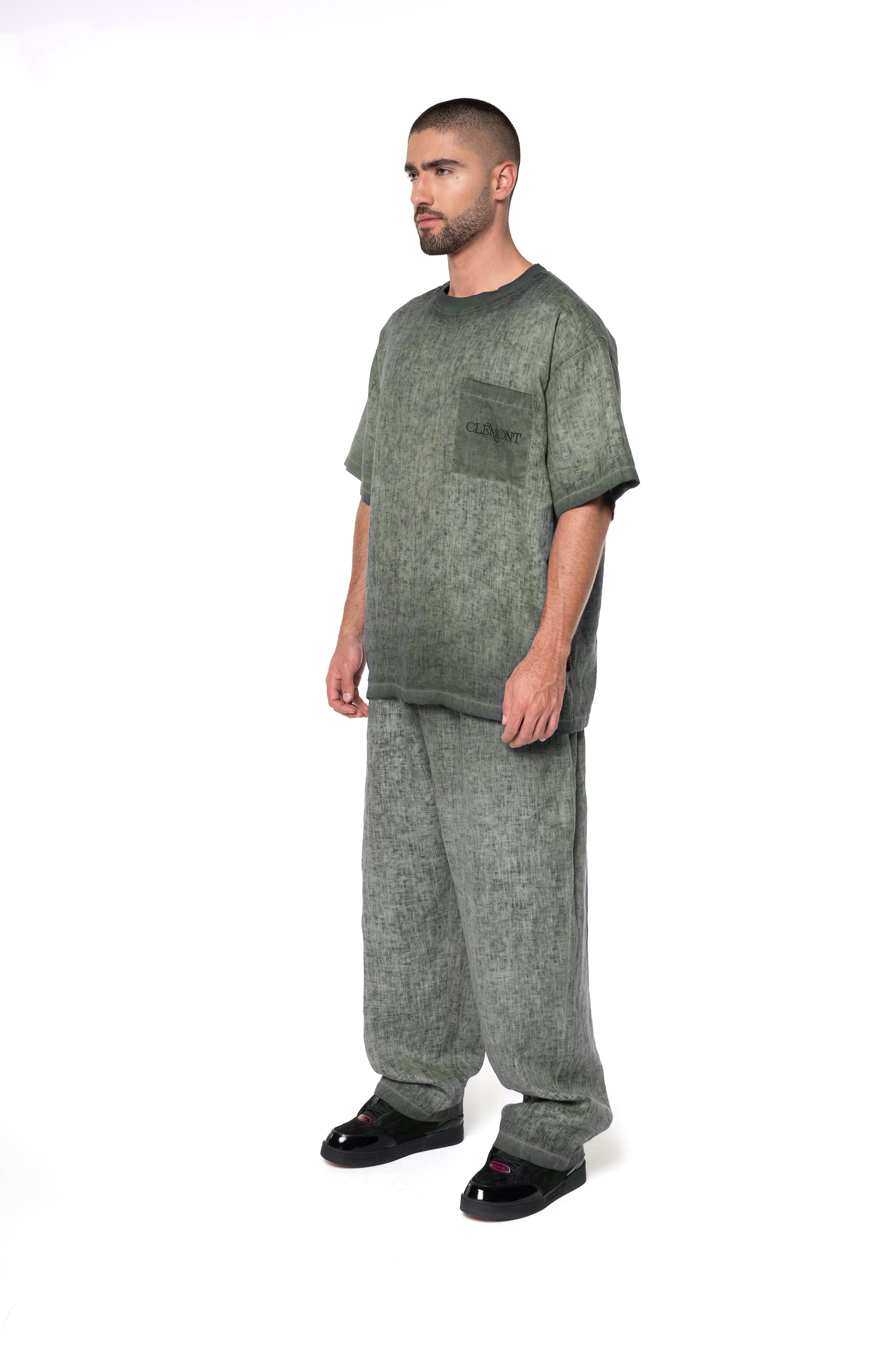 CAMISETA OVERSIZED MASCULINO PETRA VERDE CLEMONT