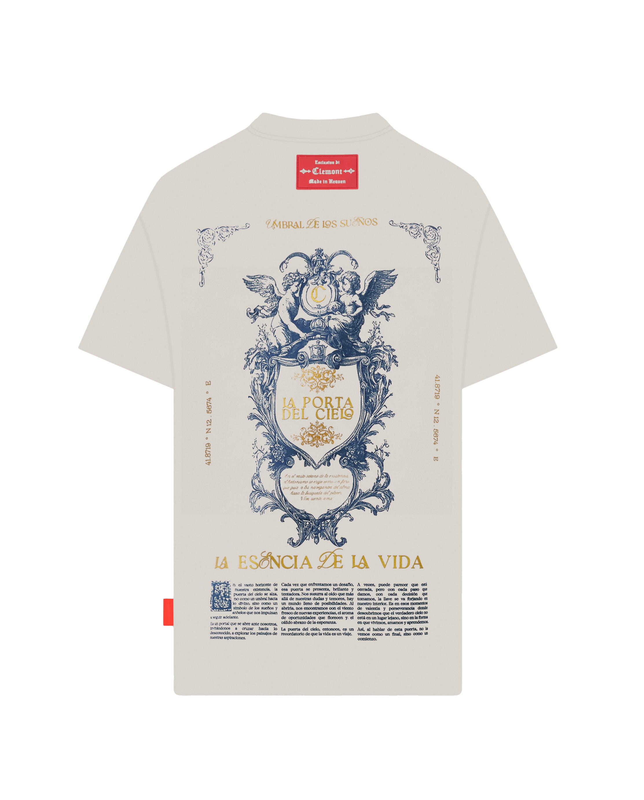 CAMISETA OVERSIZED ELEVARE CREMA CLEMONT