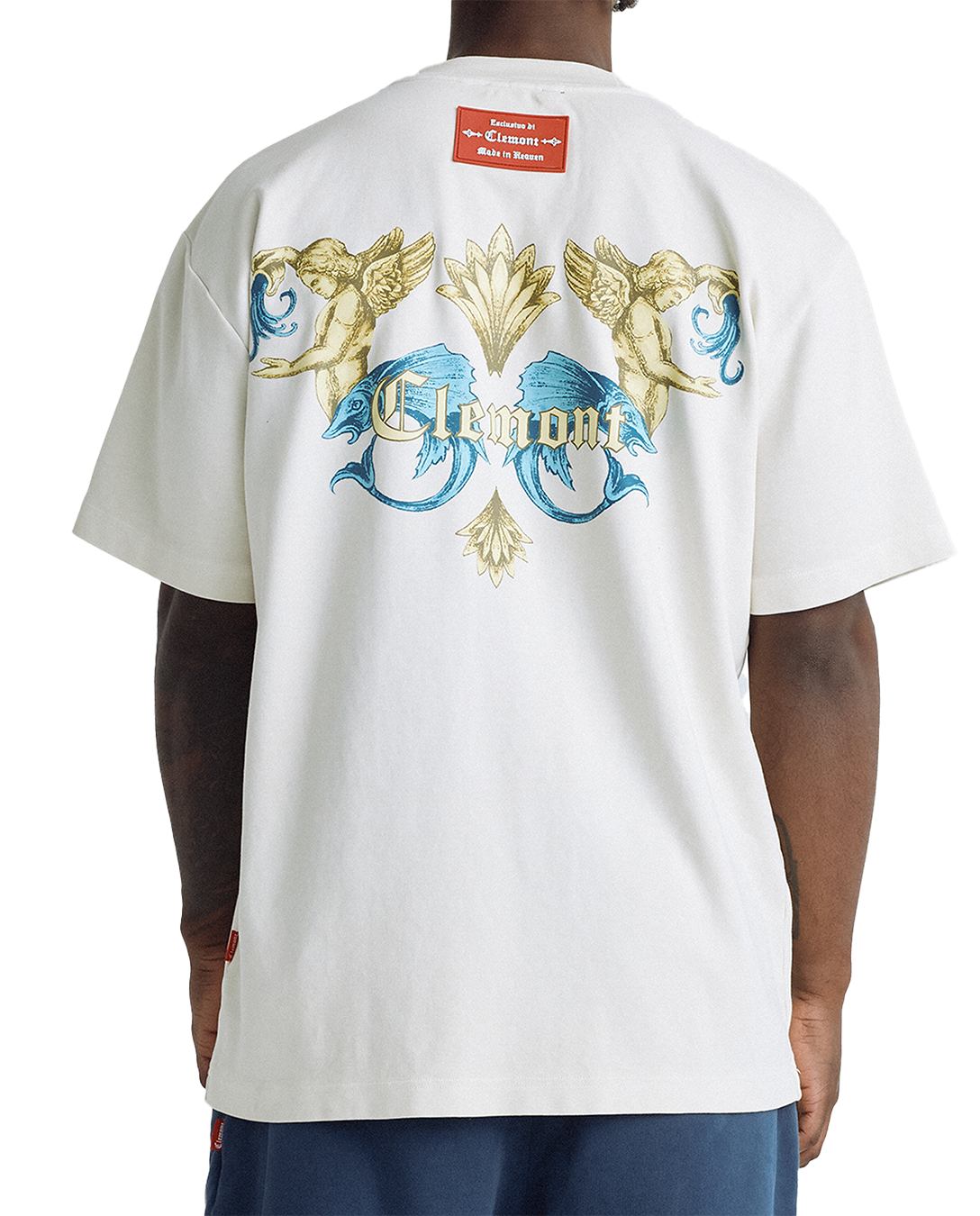 OVERSIZED AURORA CREAM CLEMONT T-SHIRT