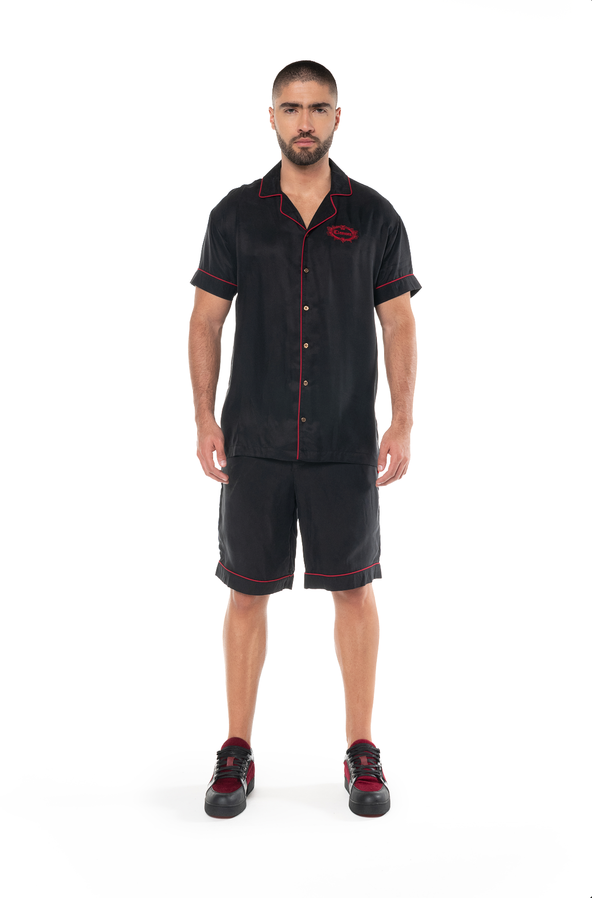 CLEMONT MEN'S BLACK/RED DYNAMO SHIRT