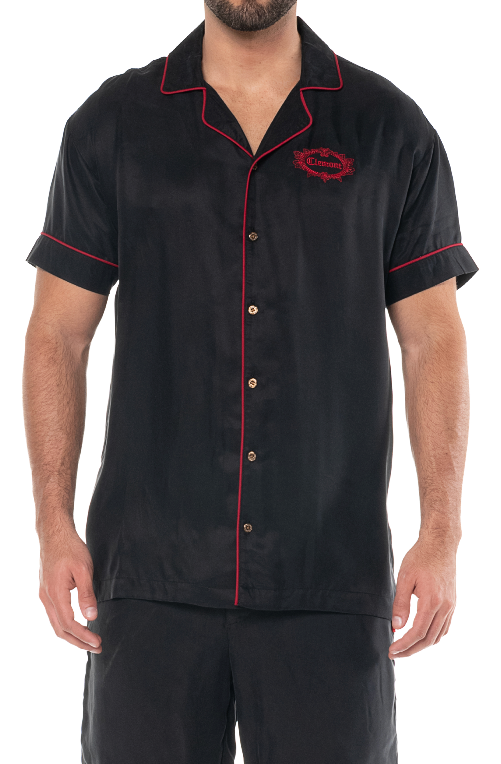 CLEMONT MEN'S BLACK/RED DYNAMO SHIRT
