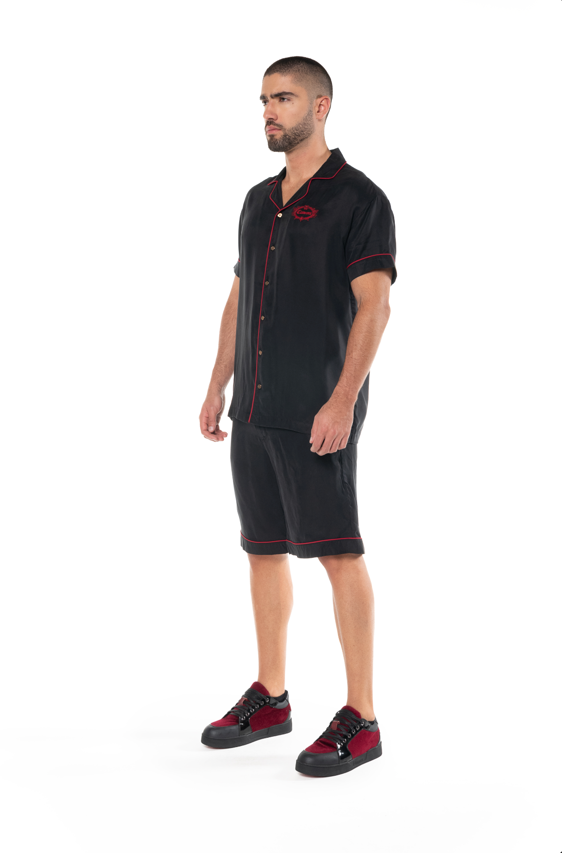 CLEMONT MEN'S BLACK/RED DYNAMO SHIRT