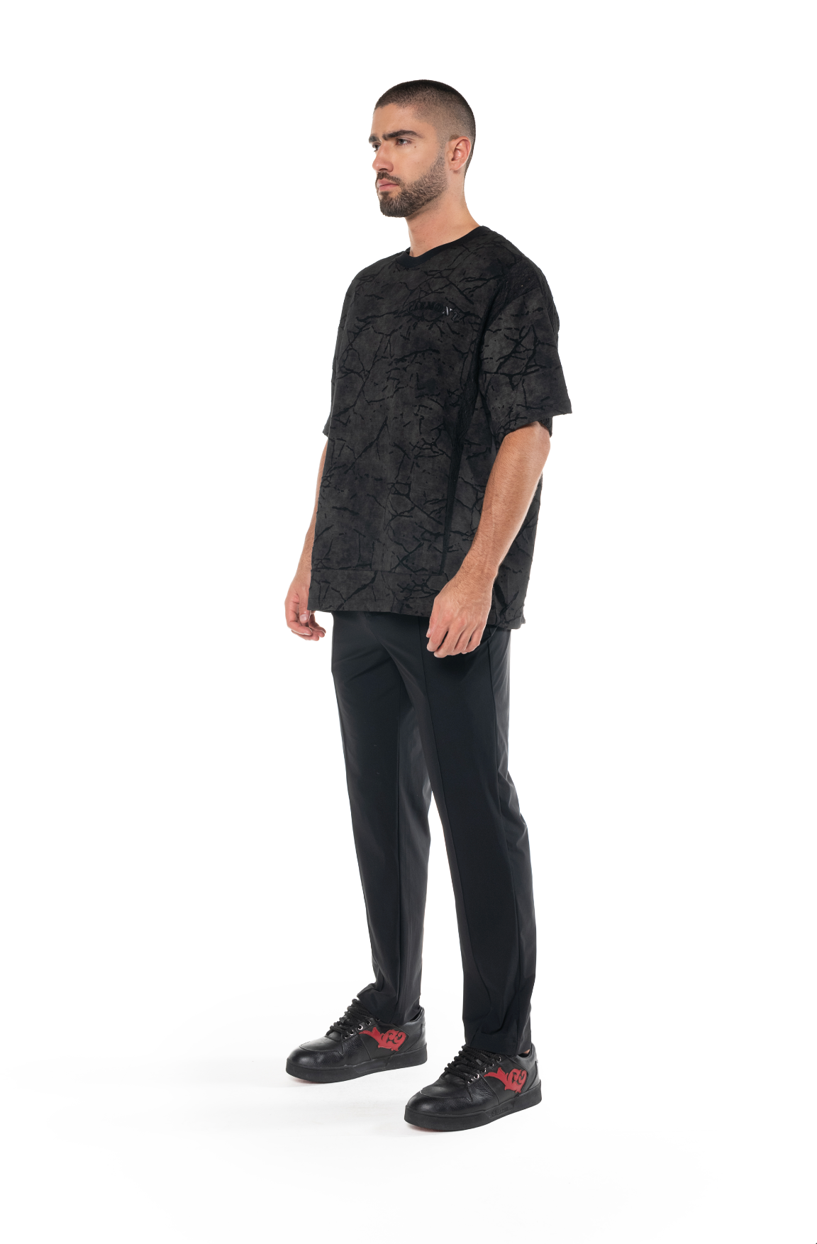 GIORNO BLACK MEN'S T-SHIRT CLEMONT