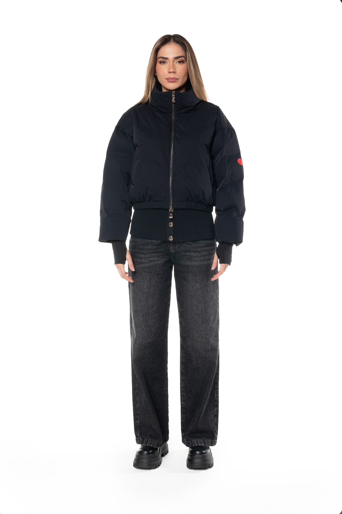 CHAQUETA CROP LYRA NEGRO FEMENINO CLEMONT