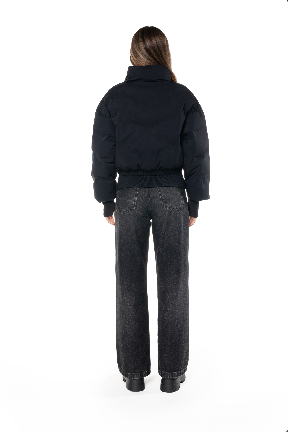 CHAQUETA CROP LYRA NEGRO FEMENINO CLEMONT