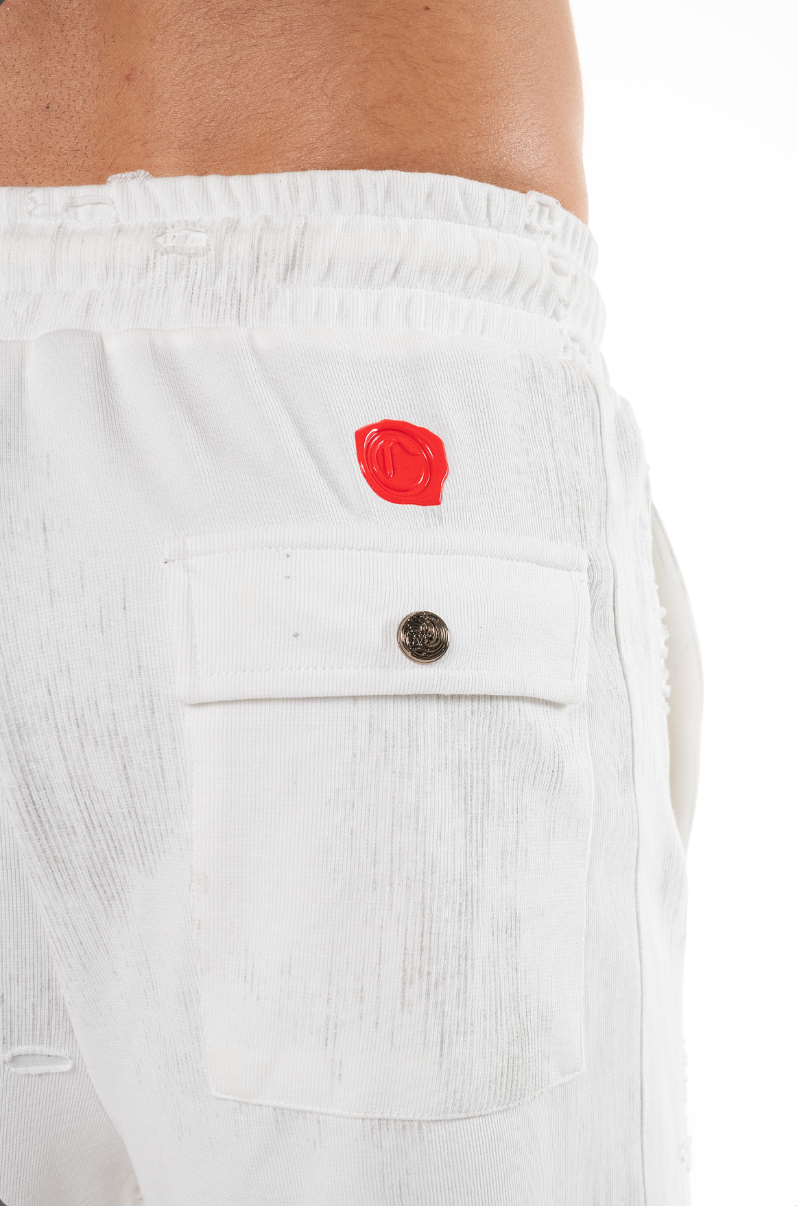 BERMUDA MASCULINA IL MALE CREMA/NEGRO CLEMONT