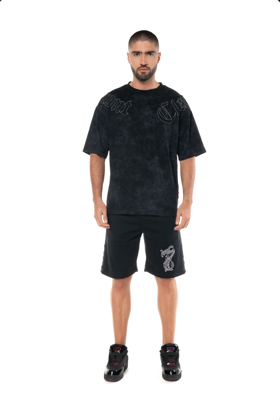 OVERSIZED AFFANNO BLACK MEN'S T-SHIRT CLEMONT