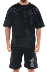 CAMISETA OVERSIZED AFFANNO NEGRO MASCULINO CLEMONT