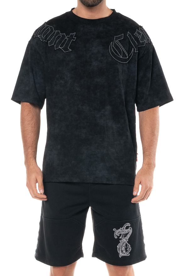 OVERSIZED AFFANNO BLACK MEN'S T-SHIRT CLEMONT