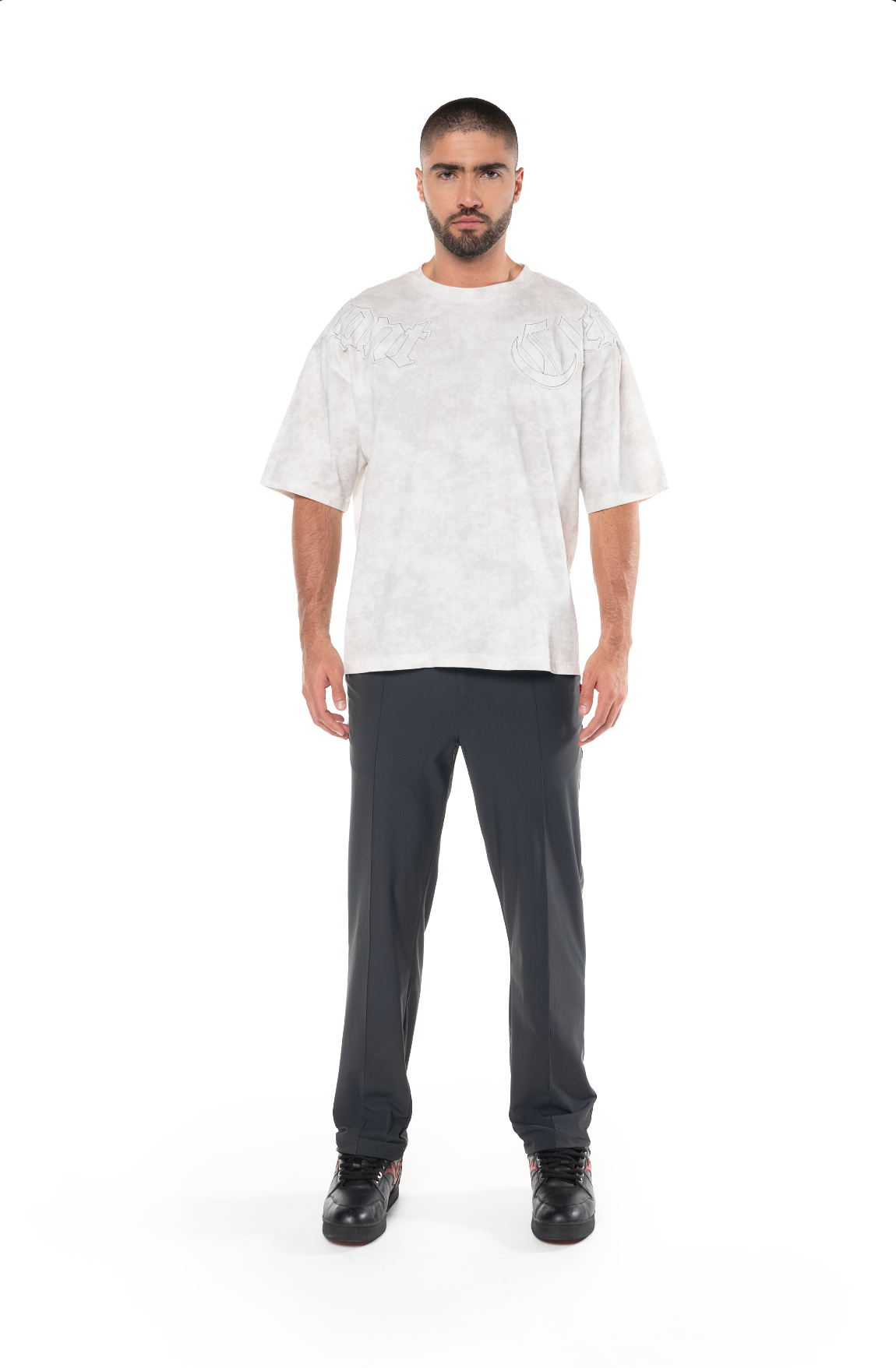 OVERSIZED AFFANNO CREAM MEN'S T-SHIRT CLEMONT