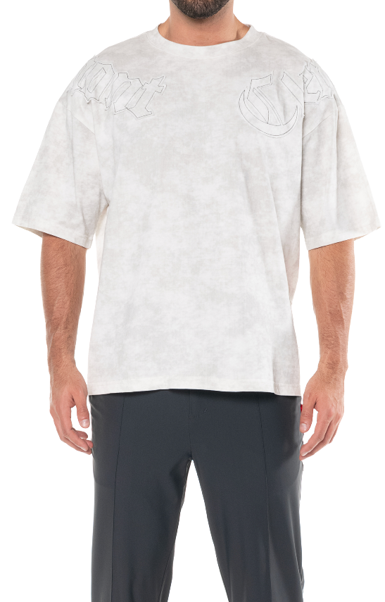 OVERSIZED AFFANNO CREAM MEN'S T-SHIRT CLEMONT