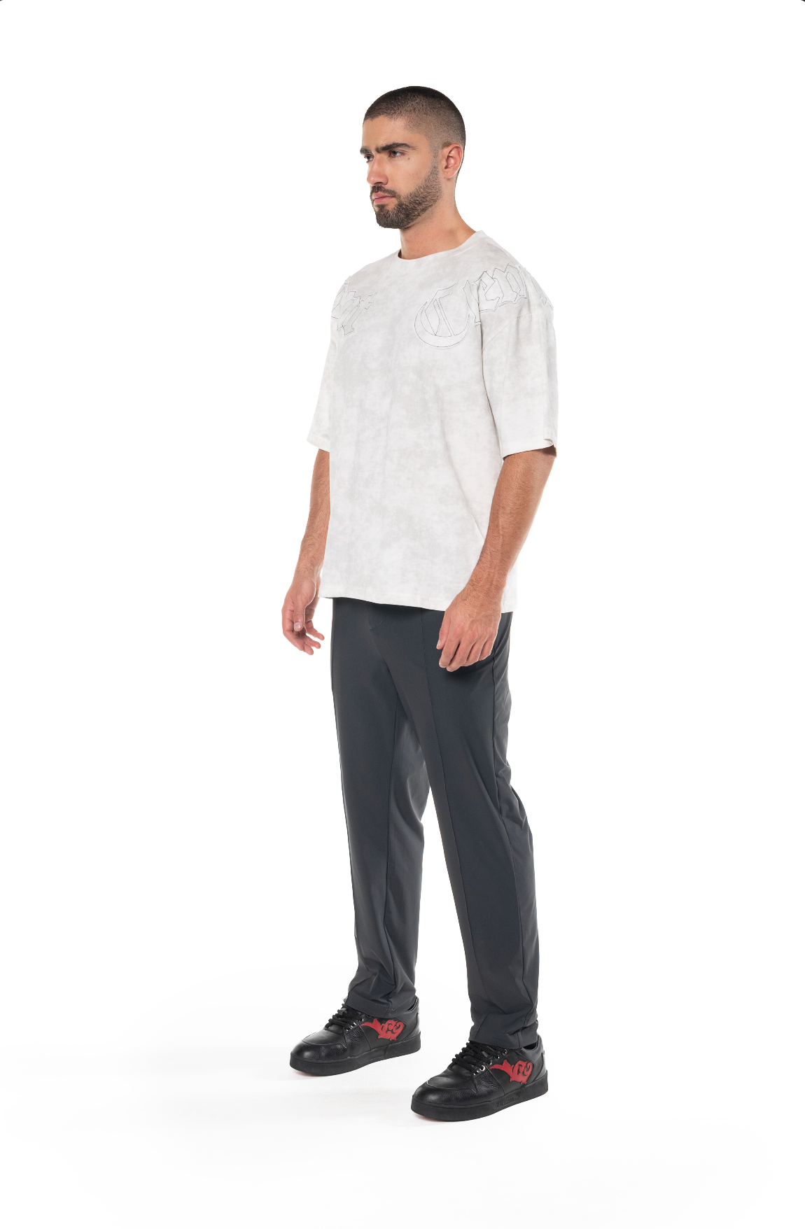 OVERSIZED AFFANNO CREAM MEN'S T-SHIRT CLEMONT