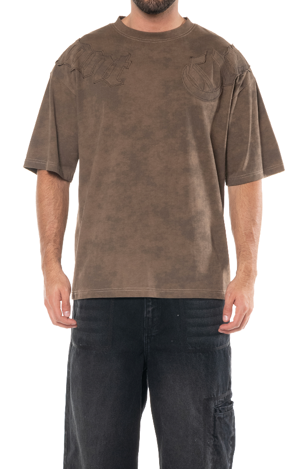 OVERSIZED AFFANNO BROWN MEN'S CLEMONT T-SHIRT