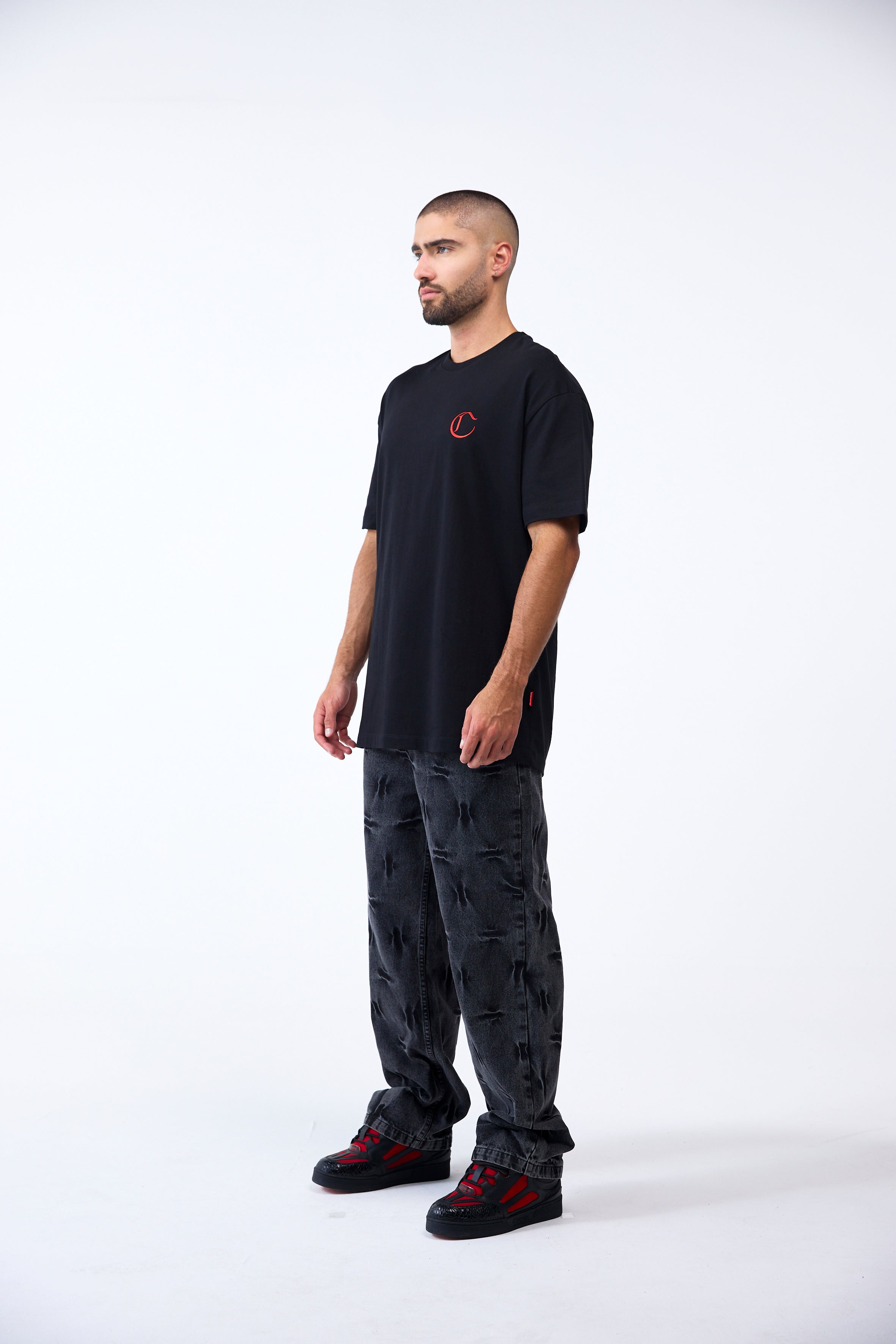 3PACK MASCULINO VENDETTA NEGRO/GRIS OSCURO/ROJO CLEMONT