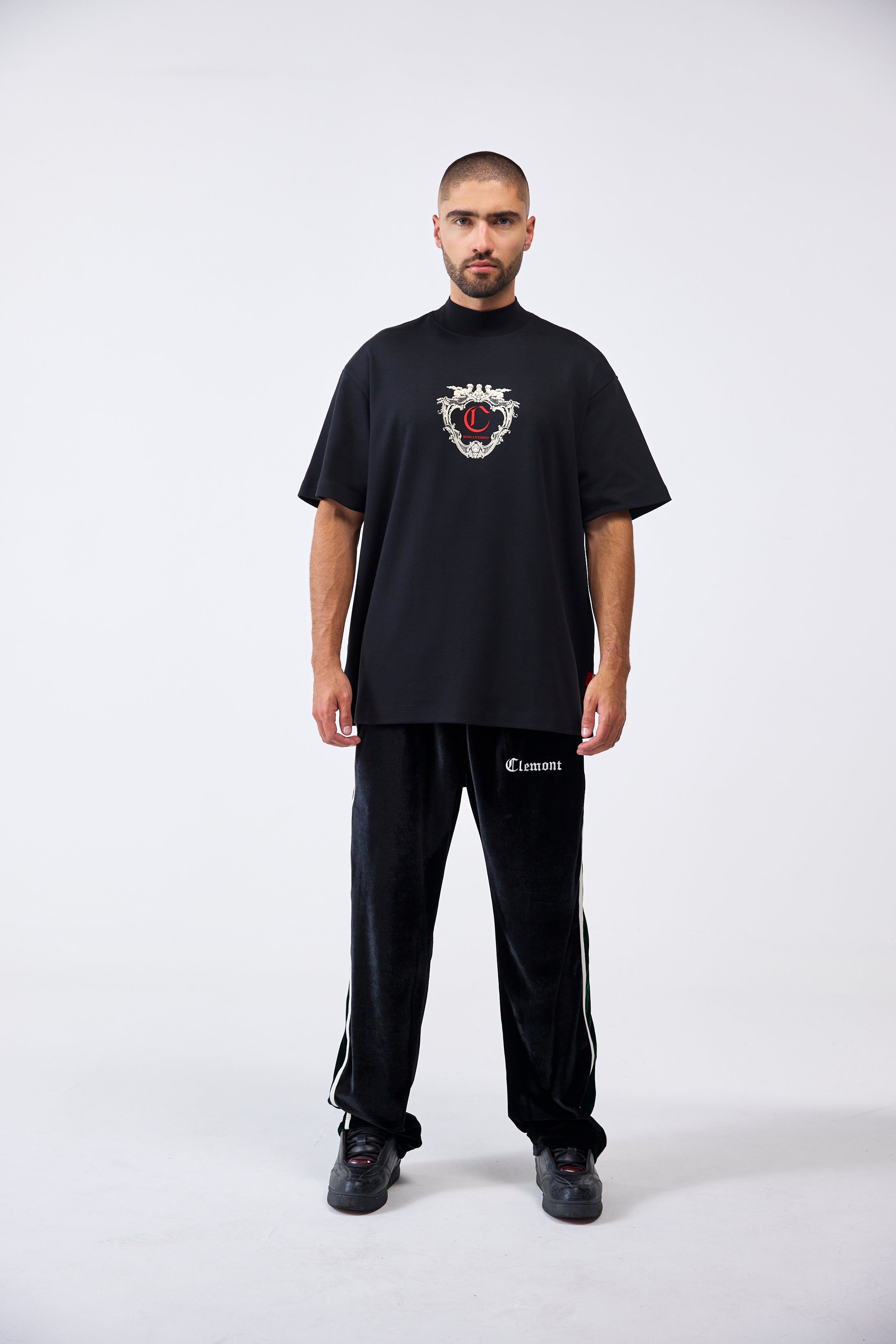 CAMISETA OVERSIZED MASCULINO MIRABILE NEGRO CLEMONT