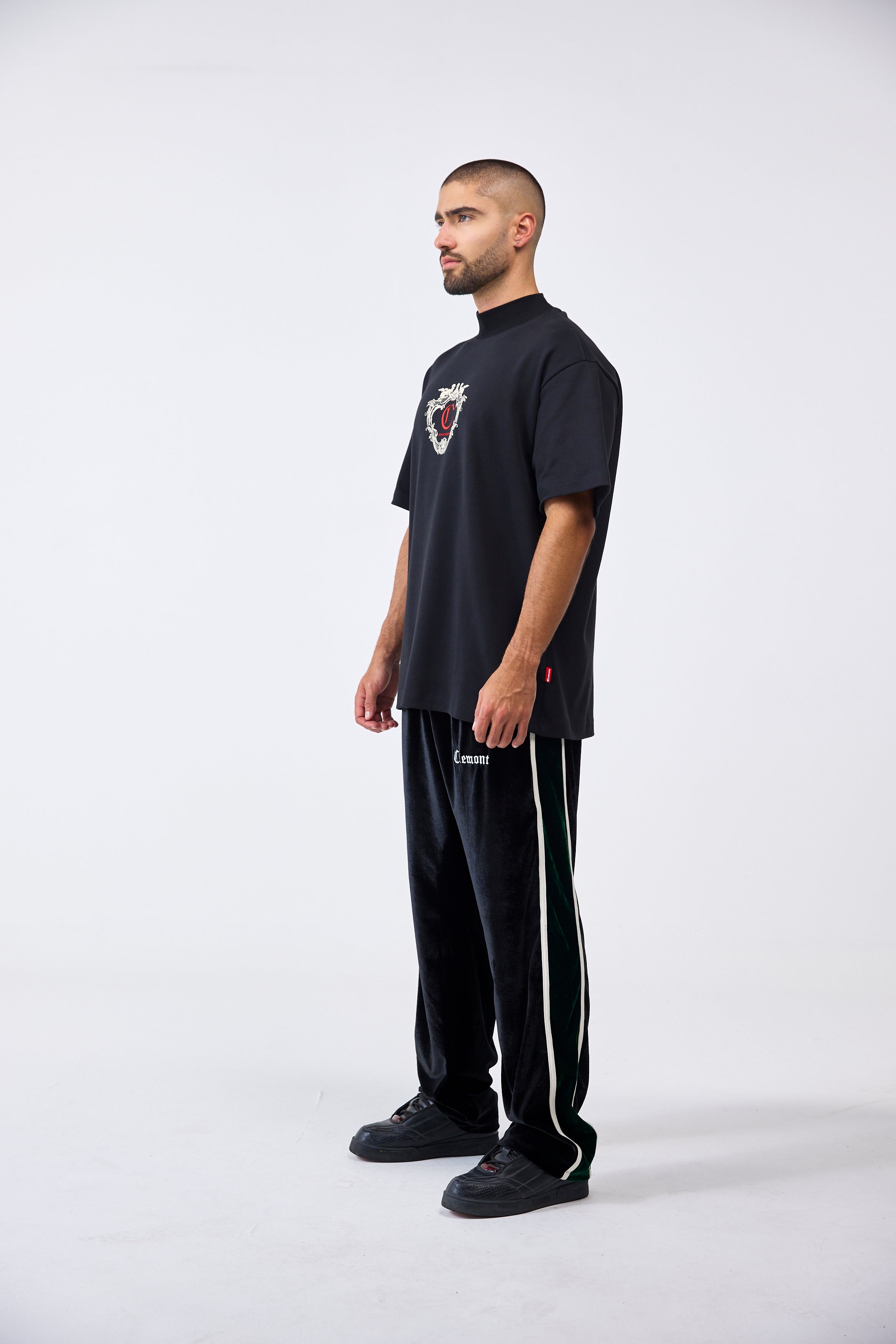 CAMISETA OVERSIZED MASCULINO MIRABILE NEGRO CLEMONT