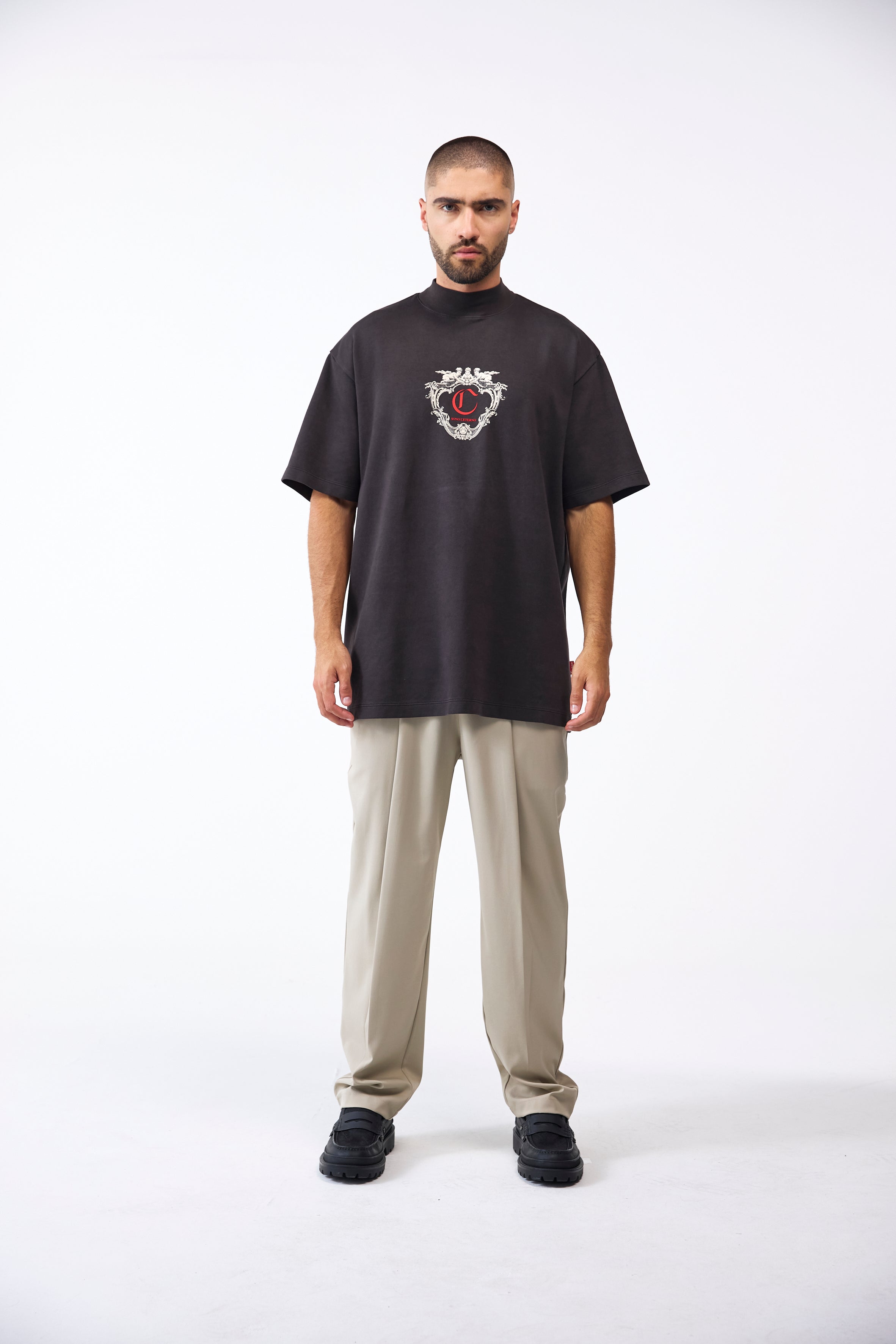 CAMISETA OVERSIZED MASCULINO MIRABILE MOCCA CLEMONT