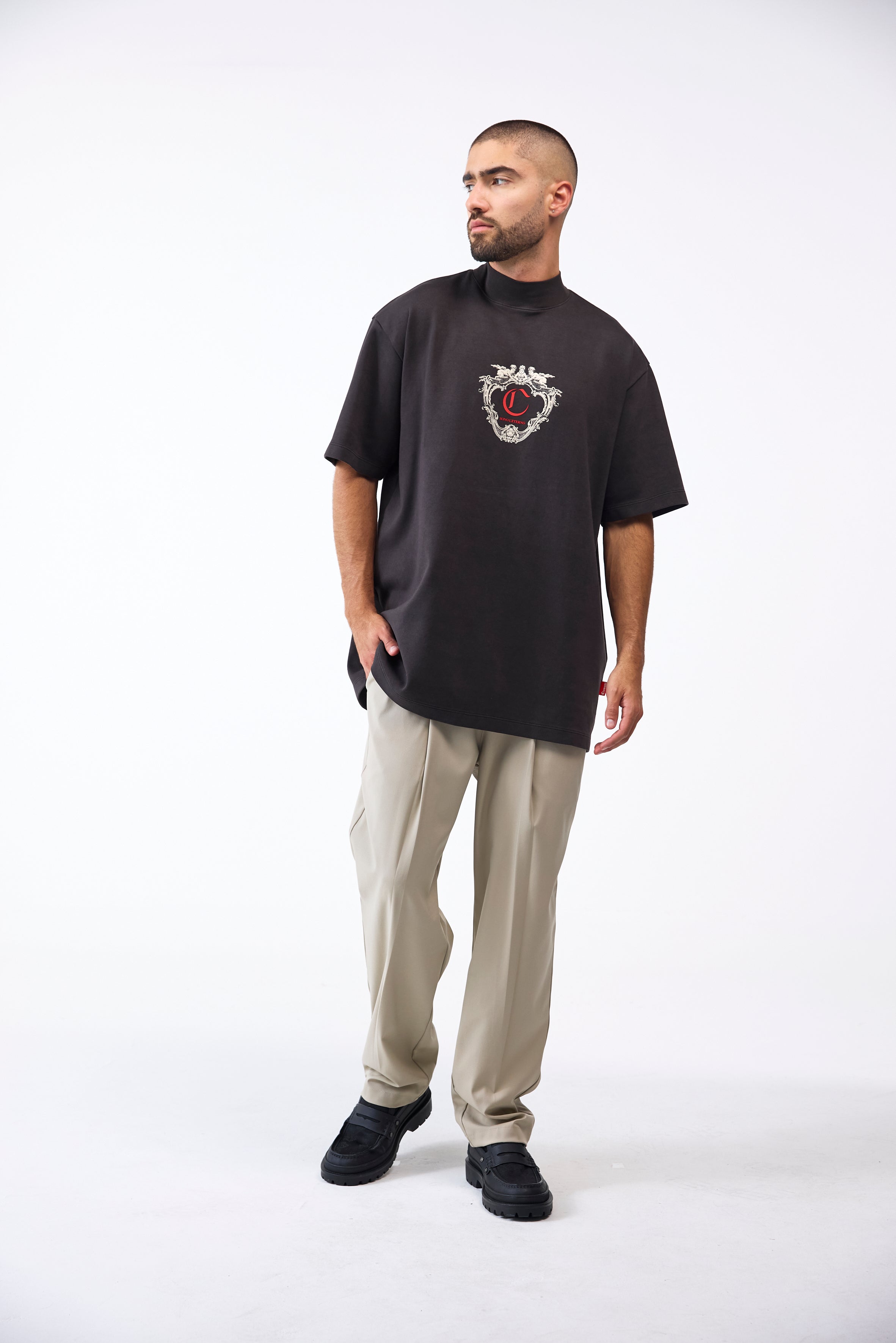 CAMISETA OVERSIZED MASCULINO MIRABILE MOCCA CLEMONT