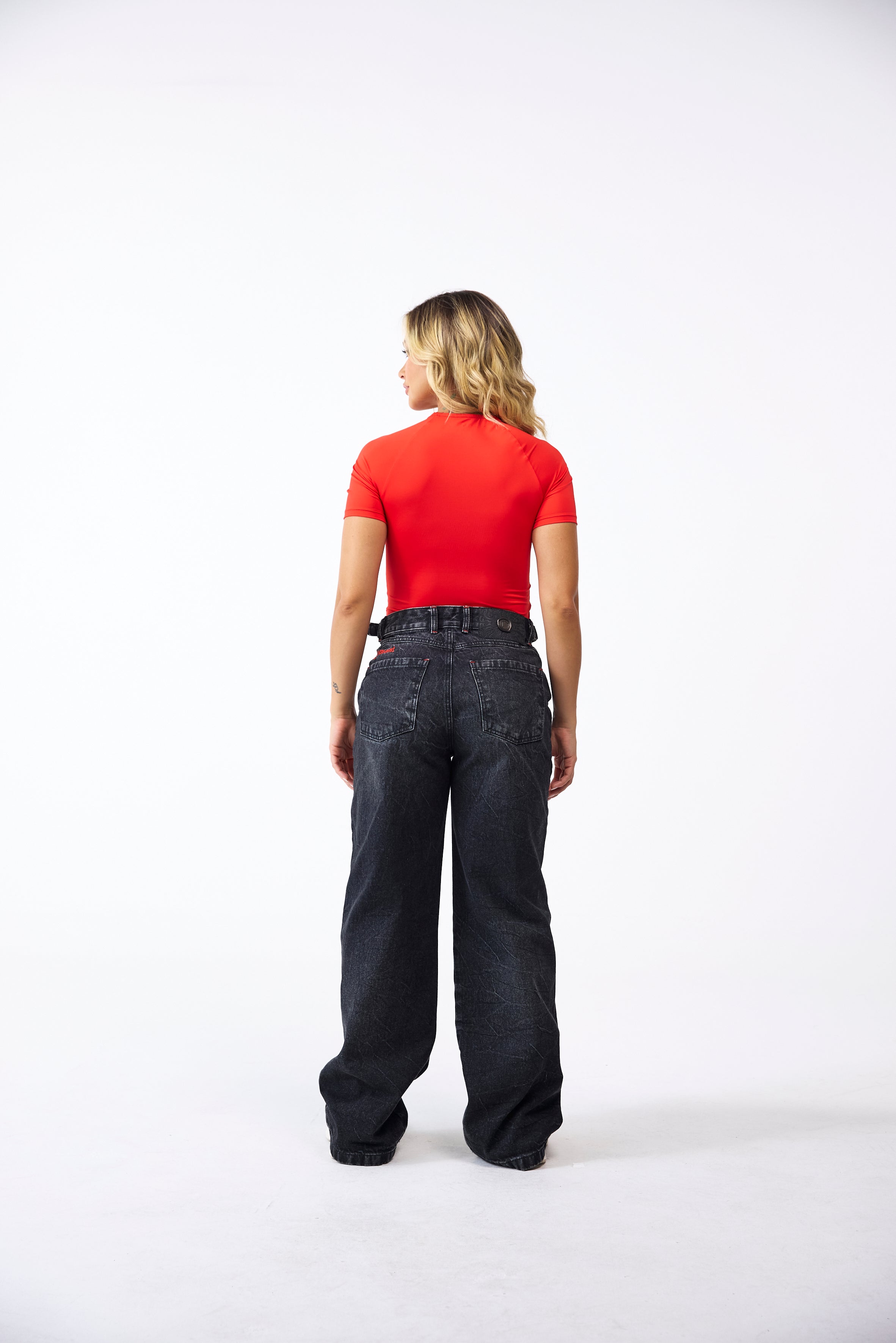 CAMISETA MUJER IRIDESCENTE ROJO CLEMONT
