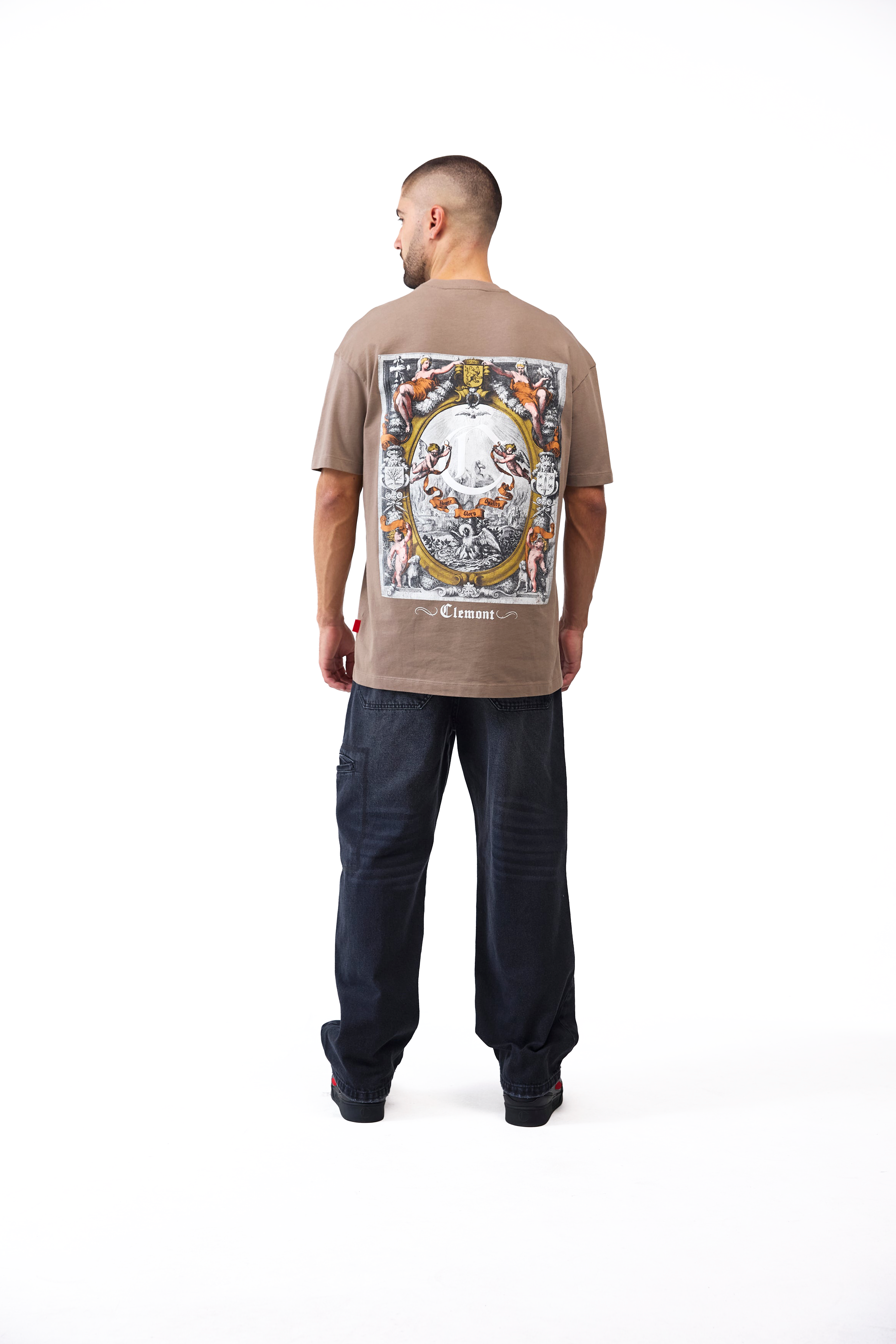 CAMISETA MASCULINO PALADINO TAUPE CLEMONT