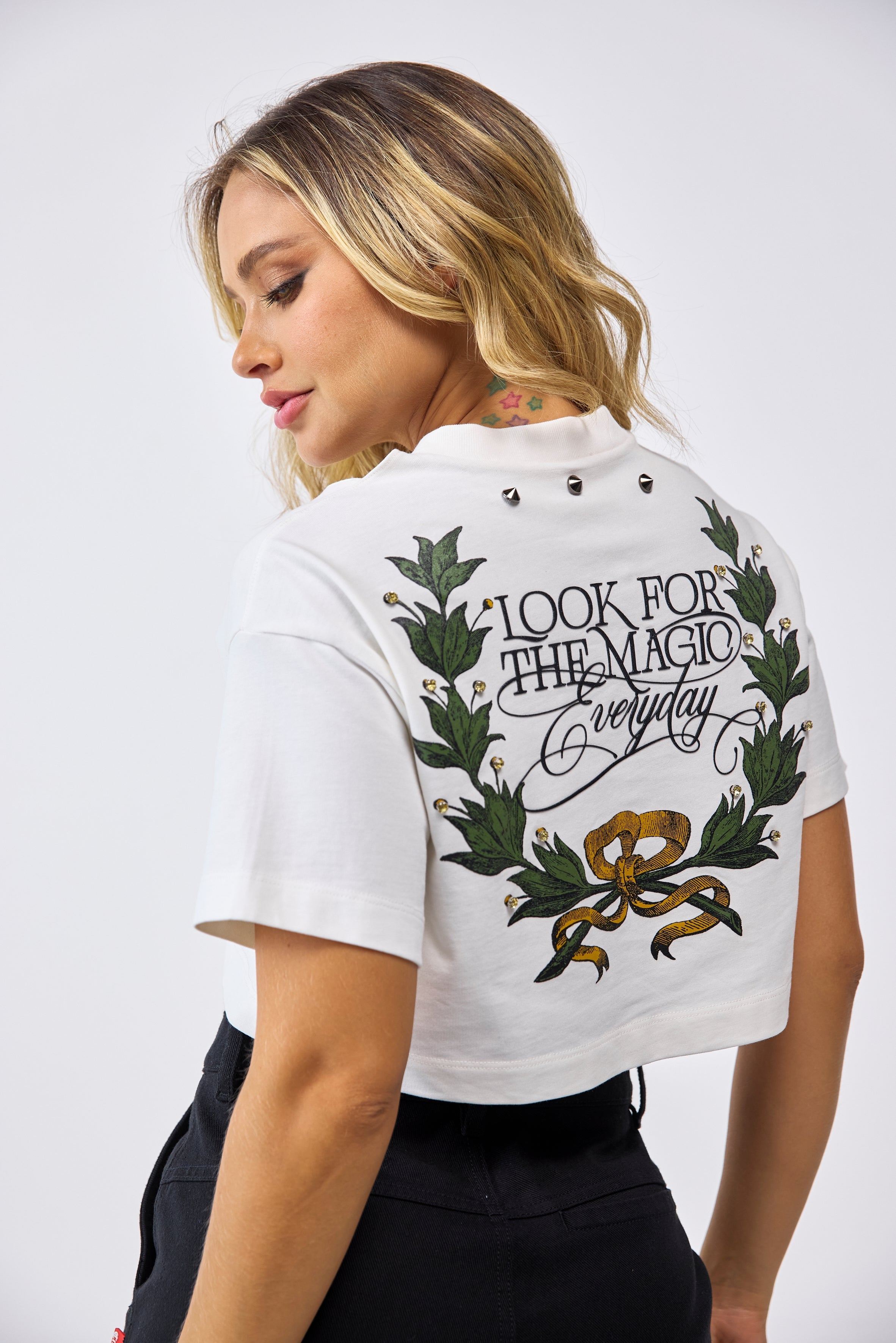 CROPTOP OVERSIZED MUJER CENERE CREMA CLEMONT