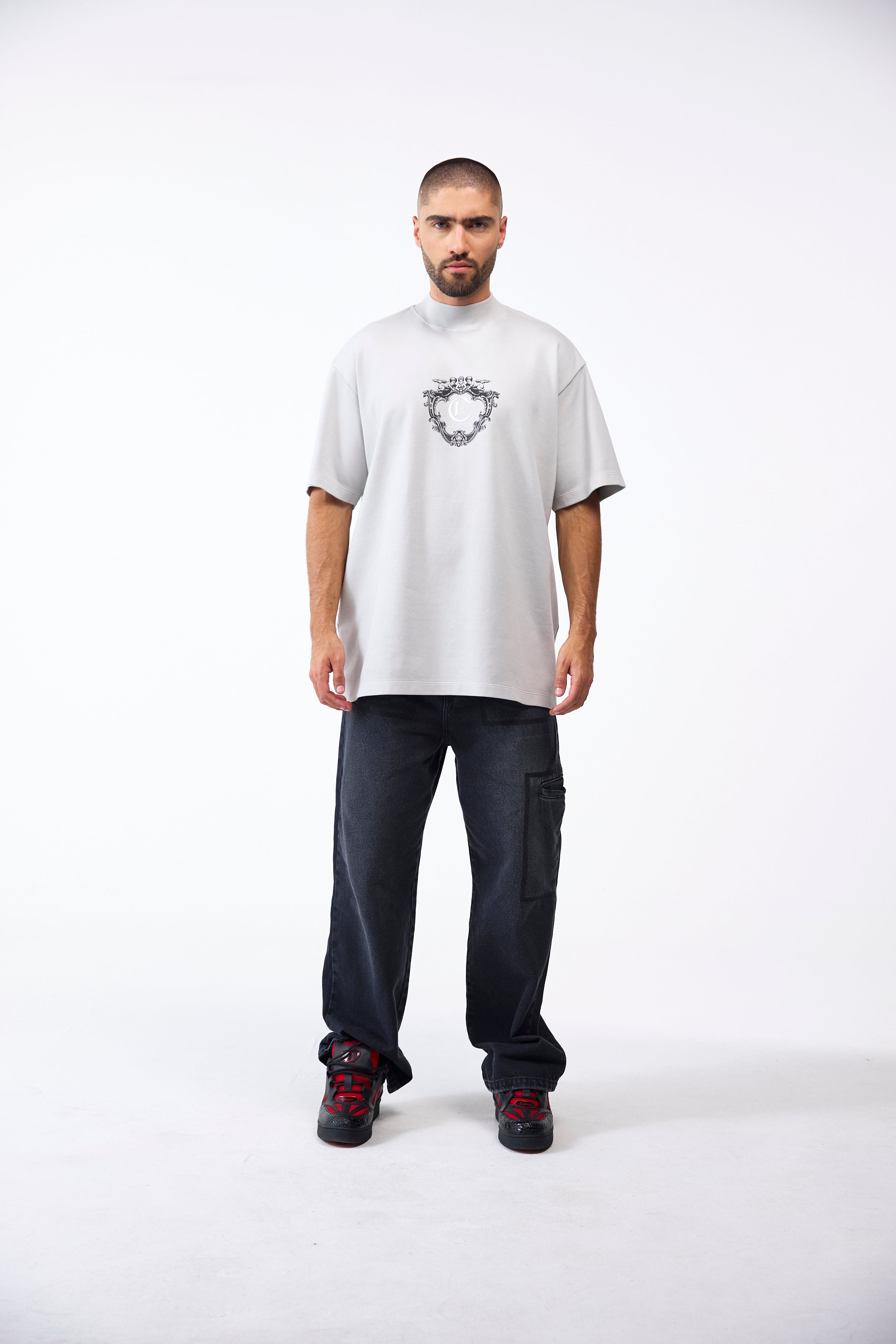 CAMISETA OVERSIZED MASCULINO MIRABILE GRIS CLEMONT