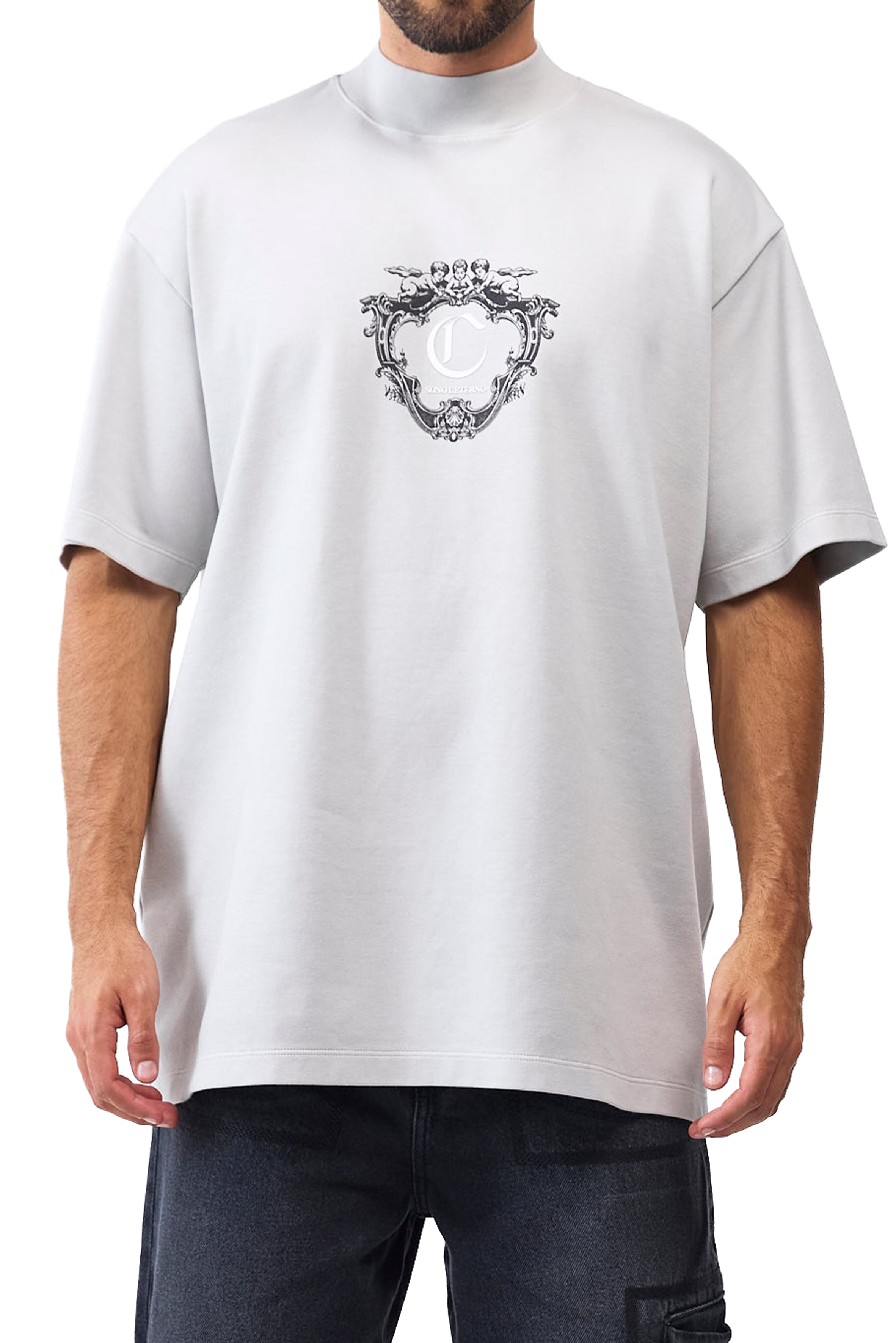 CAMISETA OVERSIZED MASCULINO MIRABILE GRIS CLEMONT